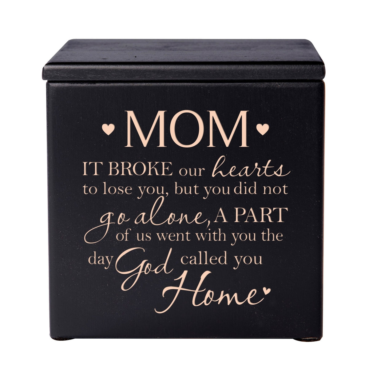 Decorative Small Wooden Cremation Urns For Mom&#39;s Treasured Keepsakes