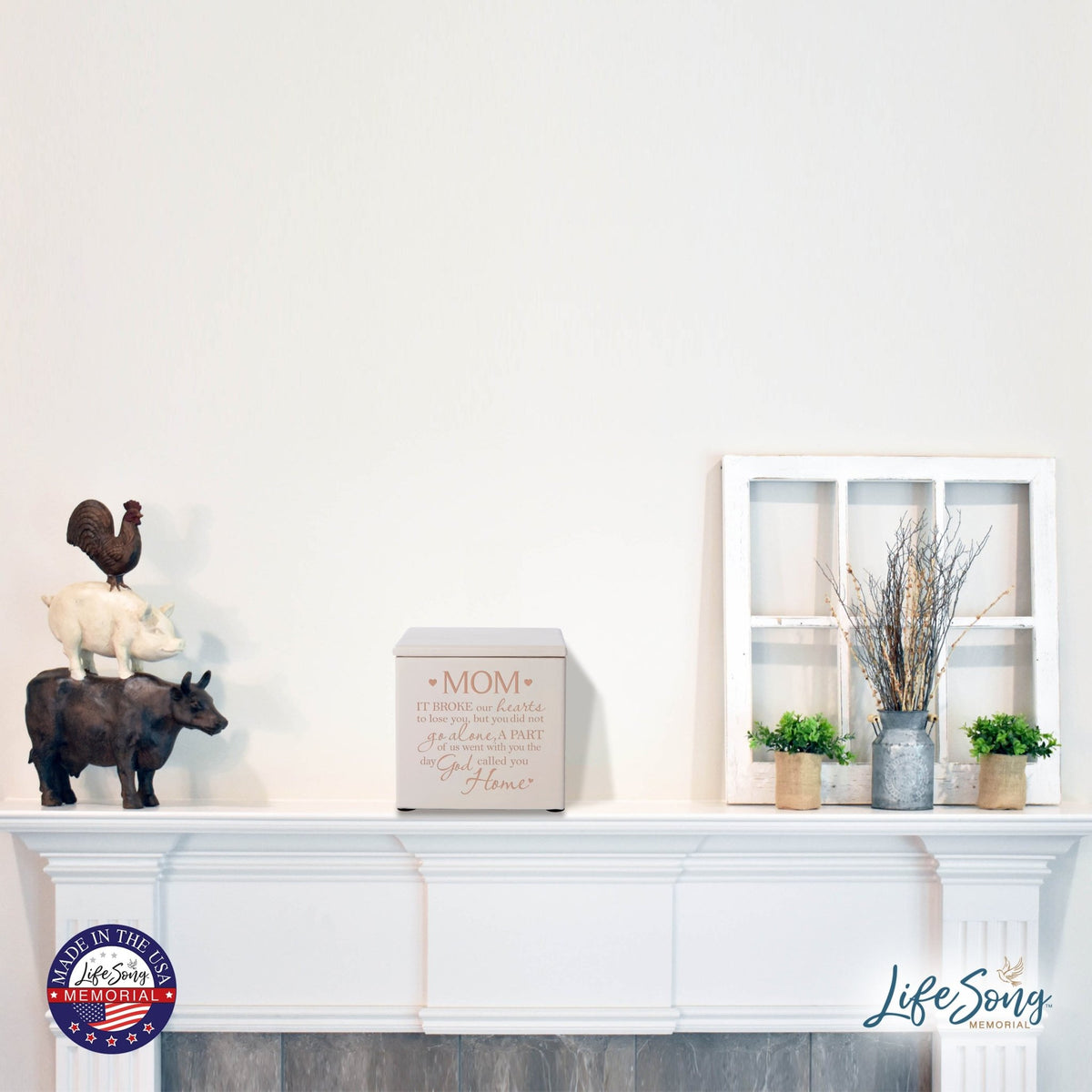 Decorative Wooden Cremation Urns for Mom's Treasured Keepsakes