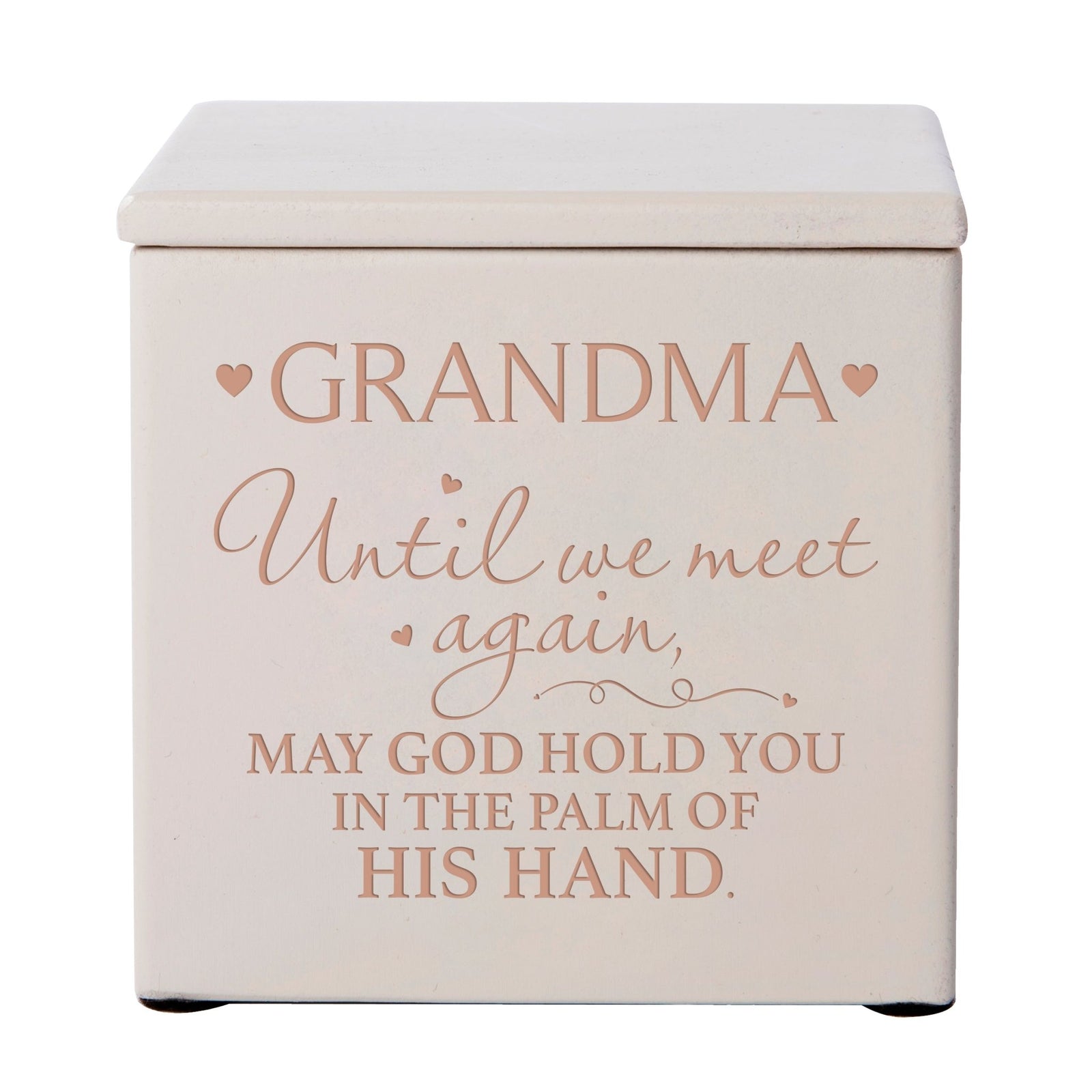 Elegant Memorial Wooden Urn Boxes for Grandma's Ashes
