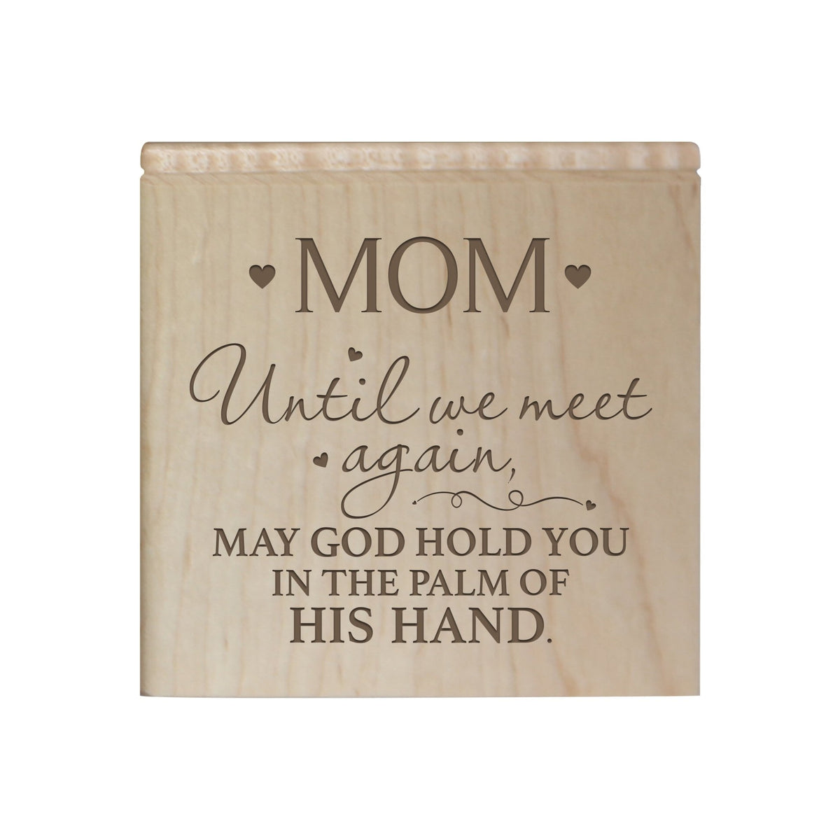 Premium Memorial Wooden Keepsake Urns in Memory of Mom
