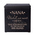 Modern Inspirational Memorial Wooden Cremation Urn Box 4.5x4.5in Holds 49 Cu Inches Of Human Ashes (Until We Meet Again Nana) Funeral and Commemorative Keepsake - LifeSong Milestones