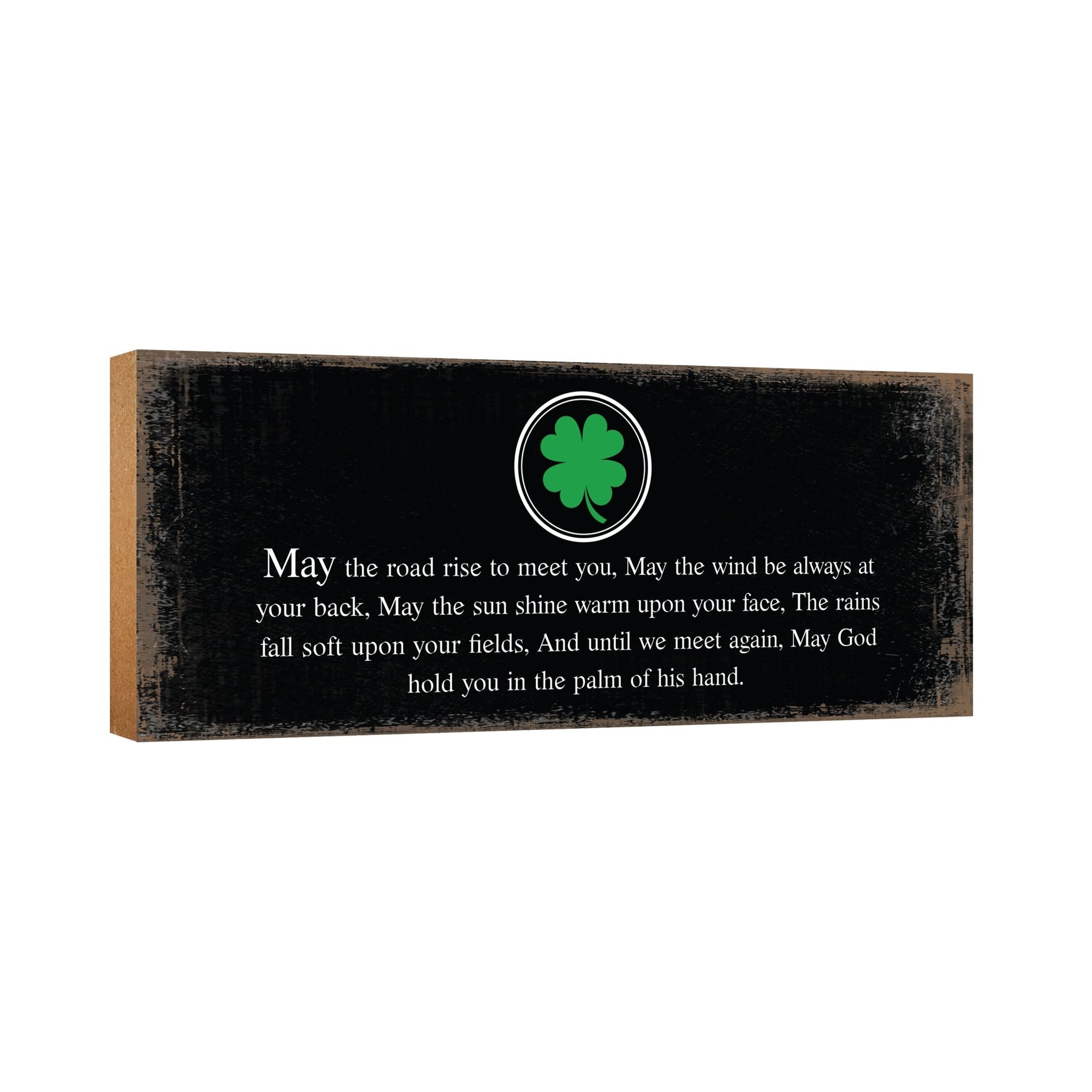 Modern Inspirational Pet Memorial 4x10 inches Wooden Sign (May The Road) Tabletop Plaque Home Decoration Loss of Pet Bereavement Sympathy Keepsake - LifeSong Milestones