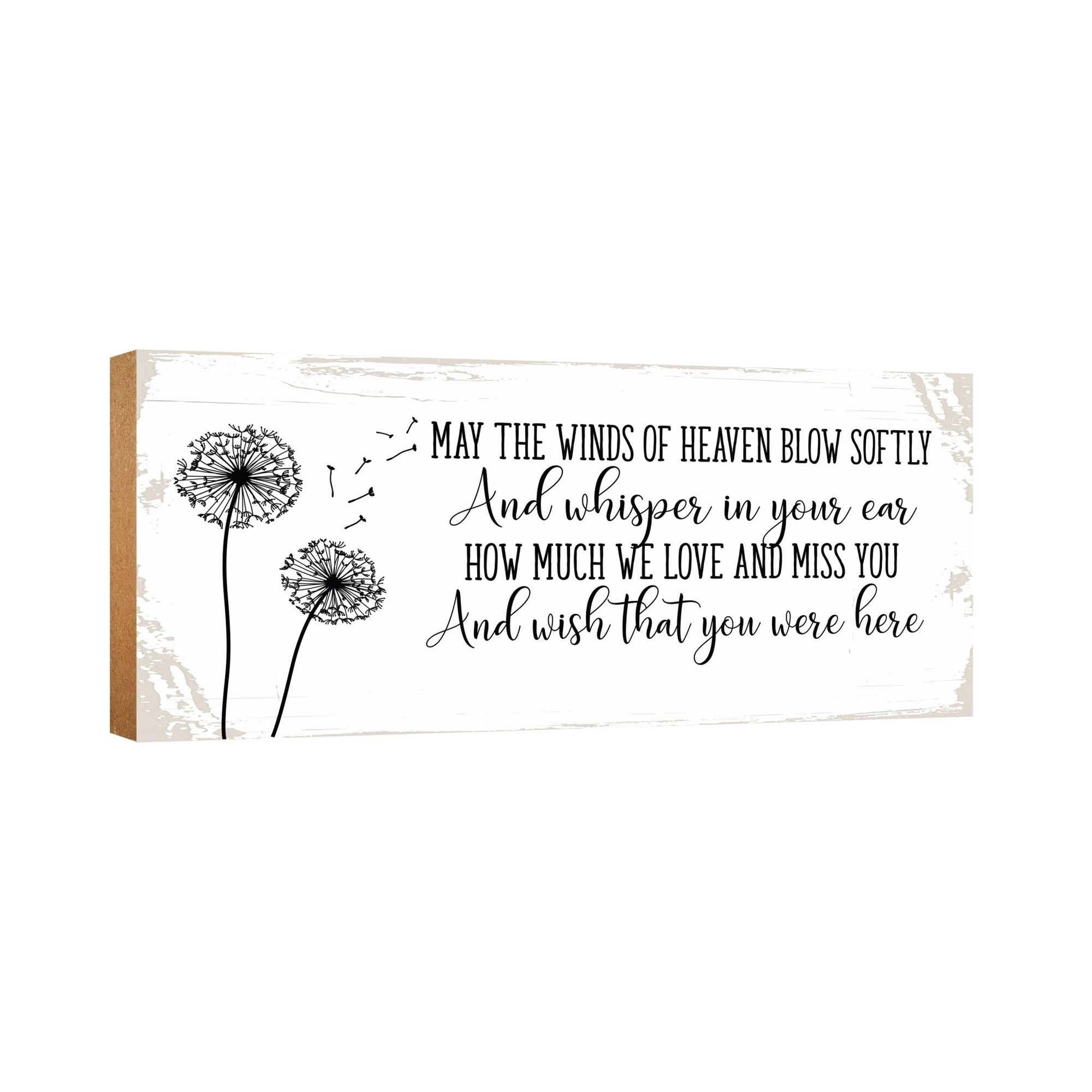 Modern Inspirational Pet Memorial 4x10 inches Wooden Sign (May The Winds) Tabletop Plaque Home Decoration Loss of Pet Bereavement Sympathy Keepsake - LifeSong Milestones