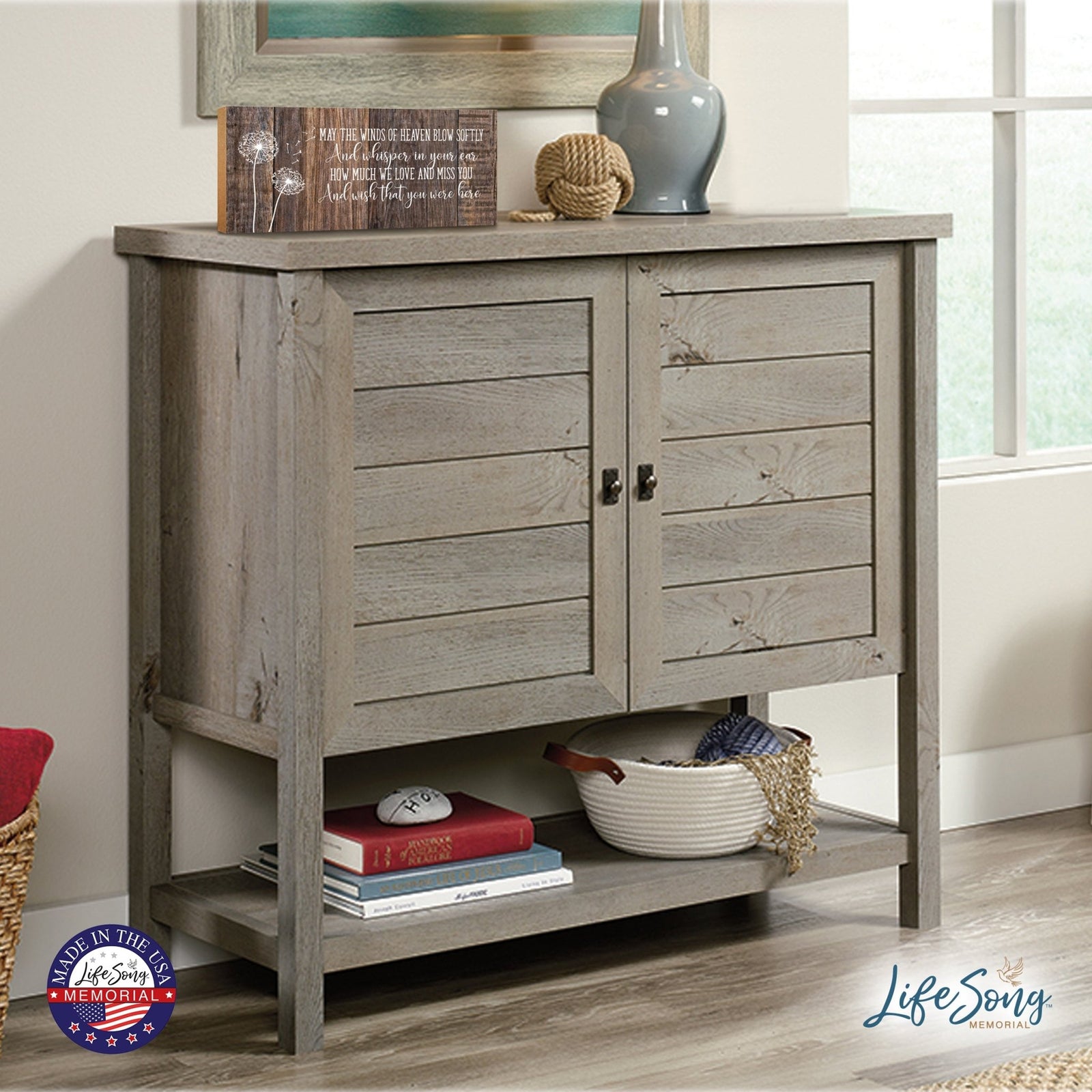 Modern Inspirational Pet Memorial 4x10 inches Wooden Sign (May The Winds) Tabletop Plaque Home Decoration Loss of Pet Bereavement Sympathy Keepsake - LifeSong Milestones