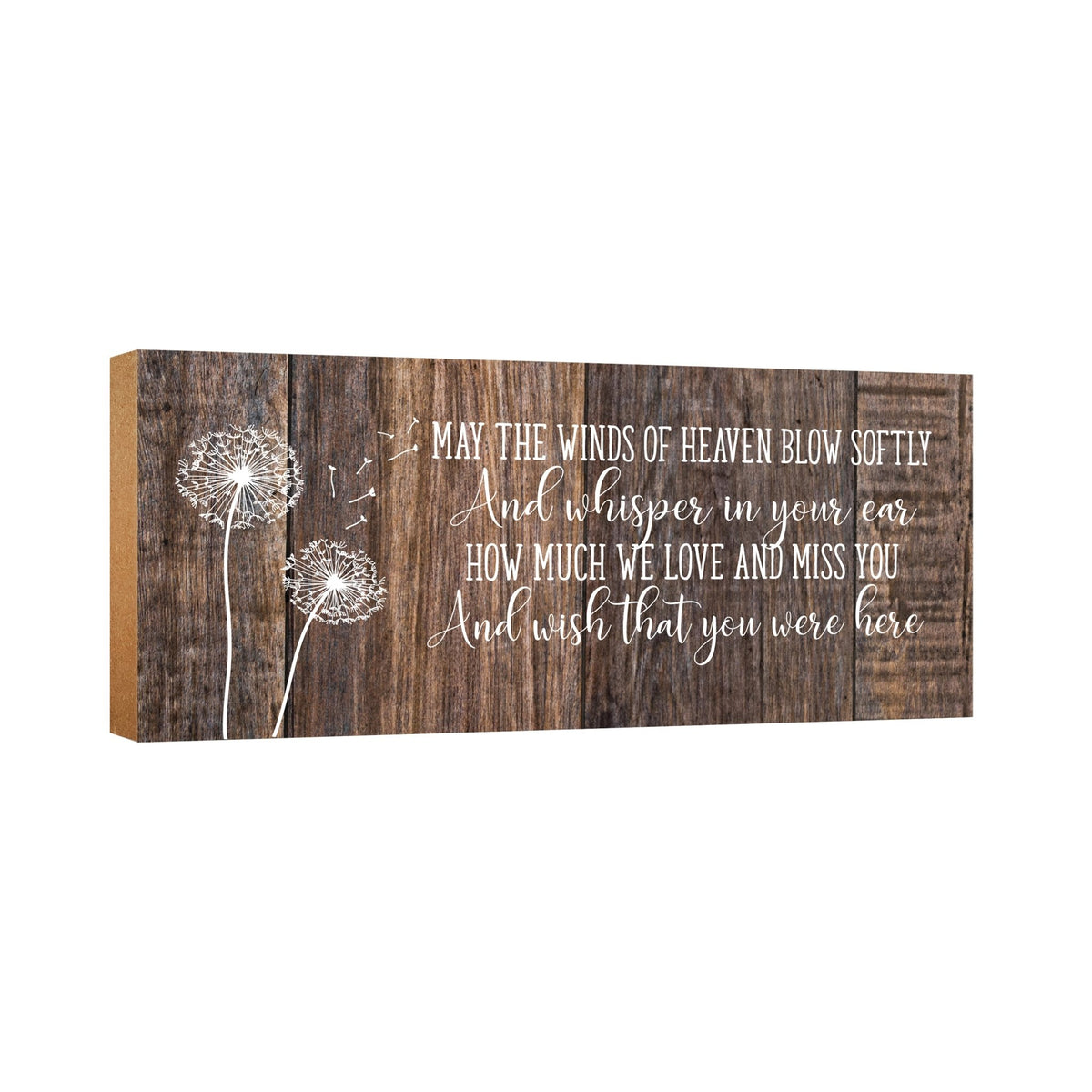 Modern Inspirational Pet Memorial 4x10 inches Wooden Sign (May The Winds) Tabletop Plaque Home Decoration Loss of Pet Bereavement Sympathy Keepsake - LifeSong Milestones