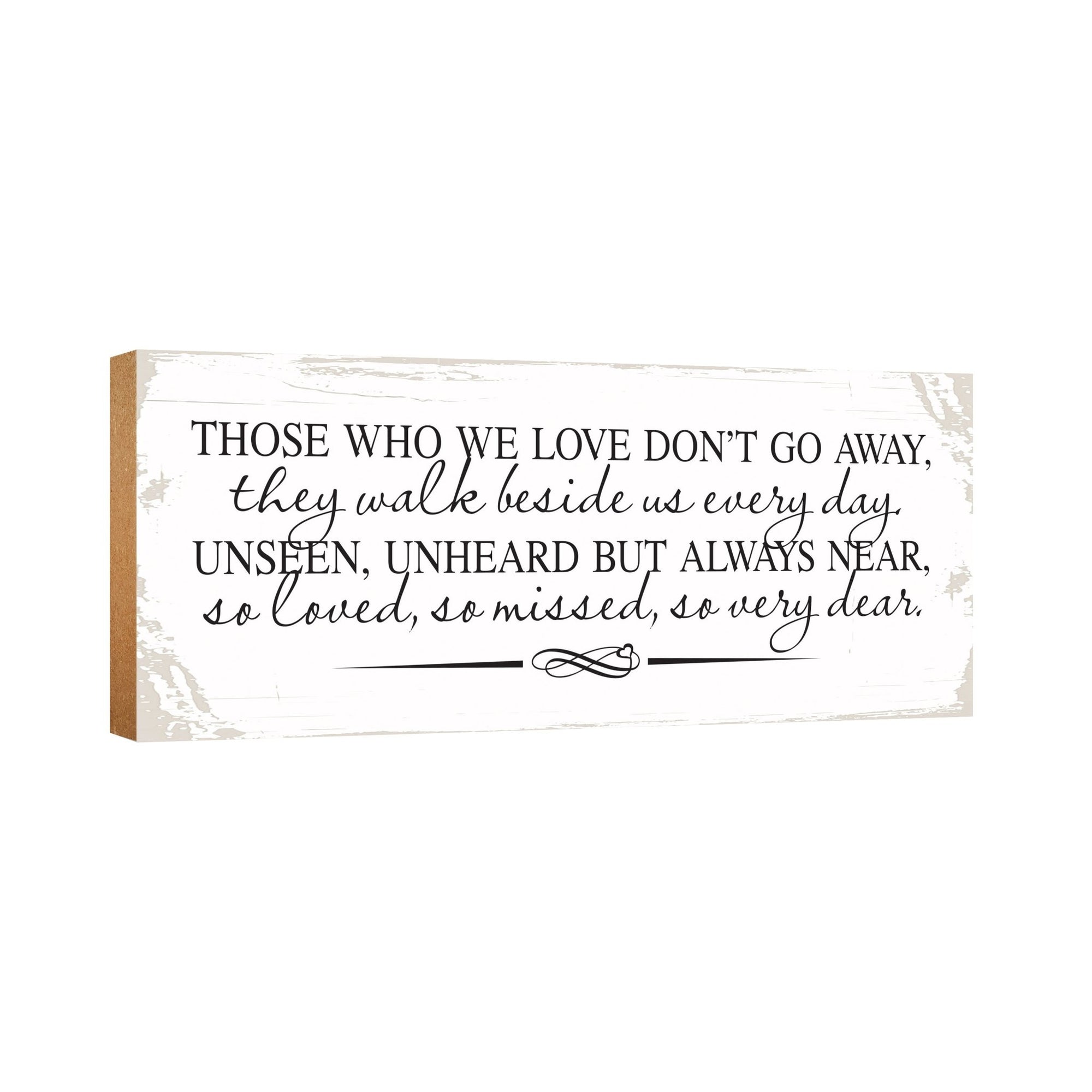 Modern Inspirational Pet Memorial 4x10 inches Wooden Sign (Those Who We Love) Tabletop Plaque Home Decoration Loss of Pet Bereavement Sympathy Keepsake - LifeSong Milestones