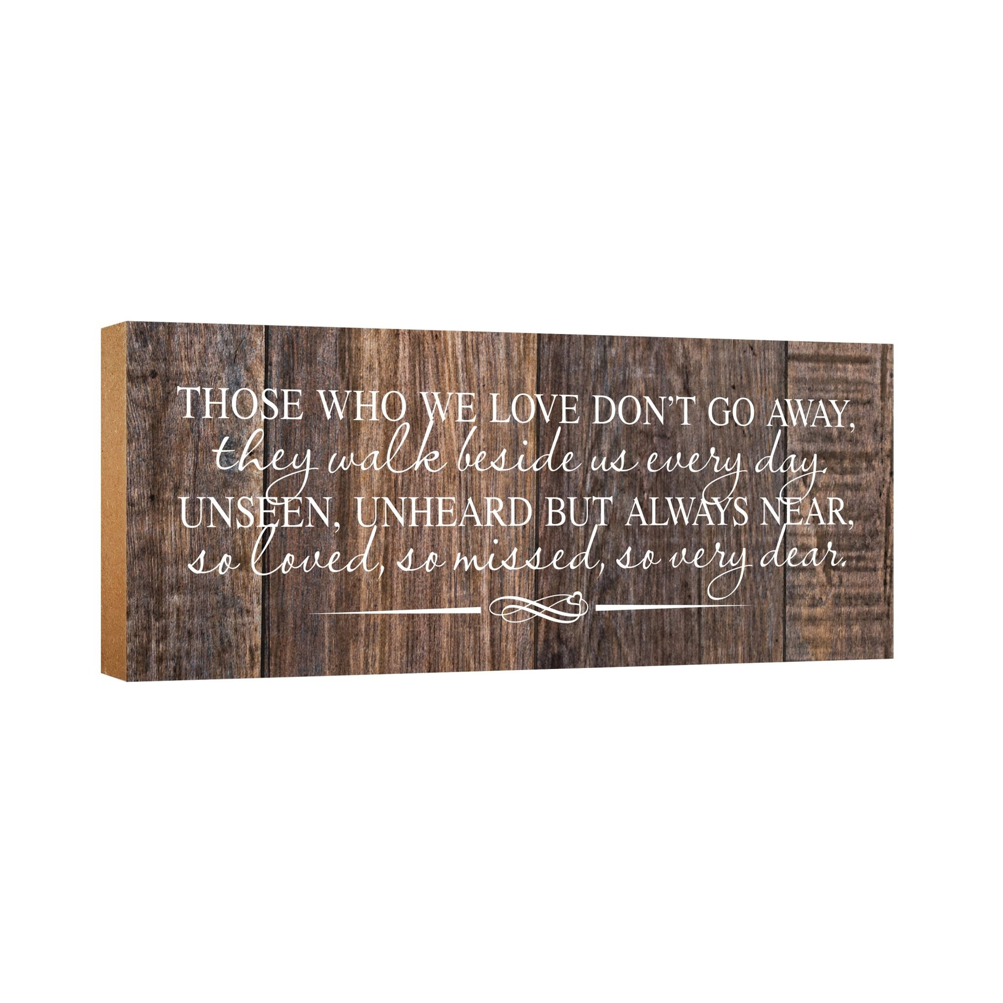 Modern Inspirational Pet Memorial 4x10 inches Wooden Sign (Those Who We Love) Tabletop Plaque Home Decoration Loss of Pet Bereavement Sympathy Keepsake - LifeSong Milestones
