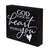 Modern Inspirational Shadow Box for Everyday Home Decorations 6x6 - God Knew My Heart (Script) - LifeSong Milestones