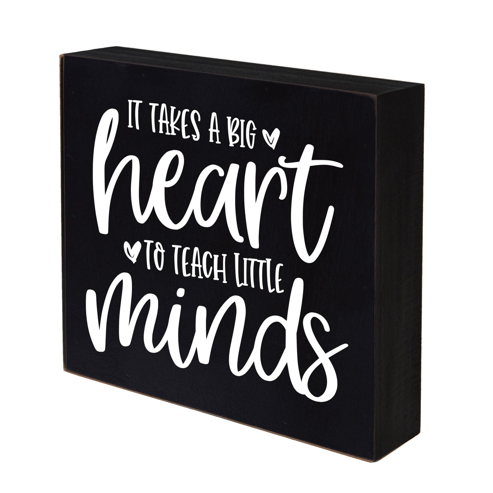 Modern Inspirational Shadow Box for Everyday Home Decorations For Mothers 6x6 - It Takes A Big Heart - LifeSong Milestones