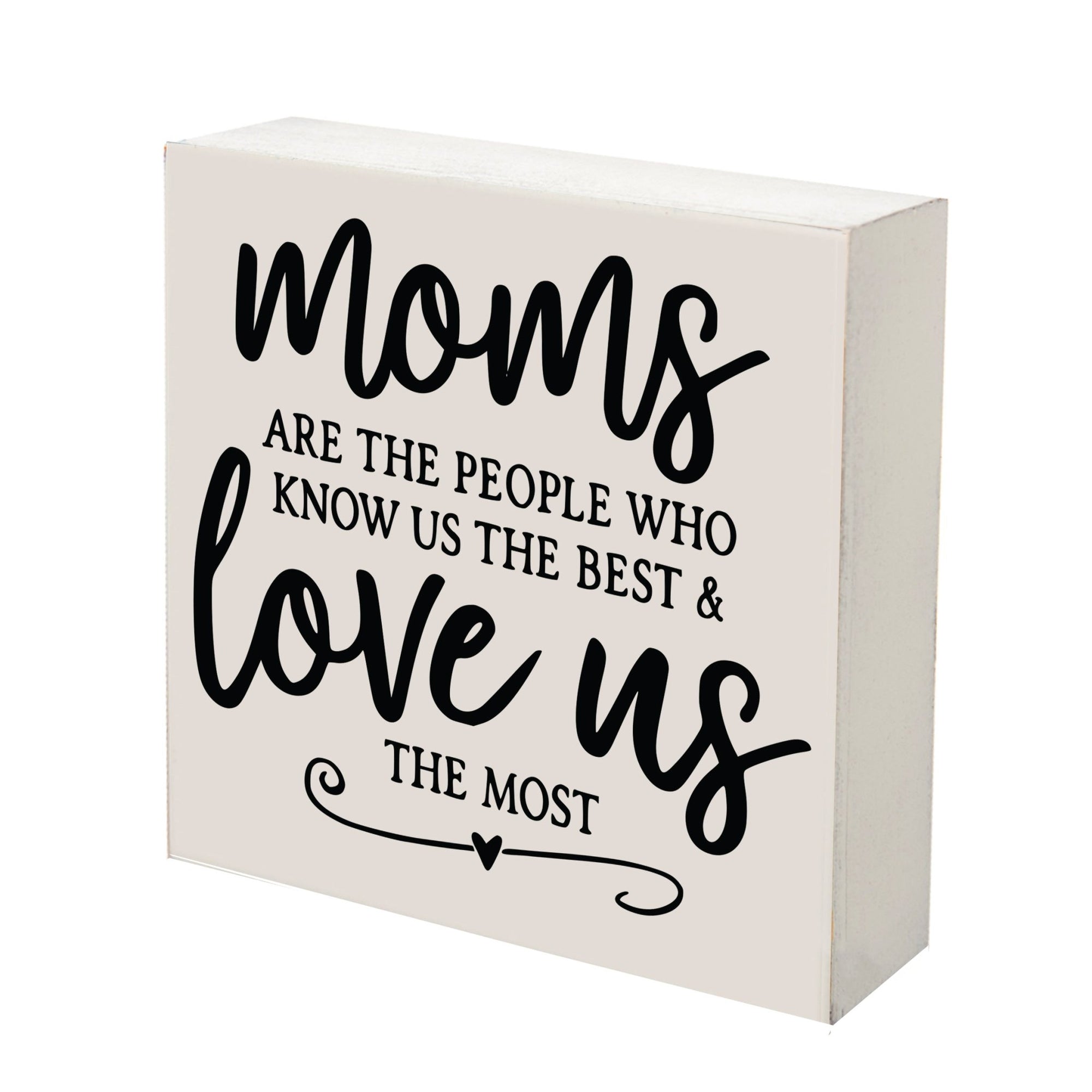 Modern Inspirational Shadow Box for Everyday Home Decorations For Mothers 6x6 - Moms Are The People - LifeSong Milestones