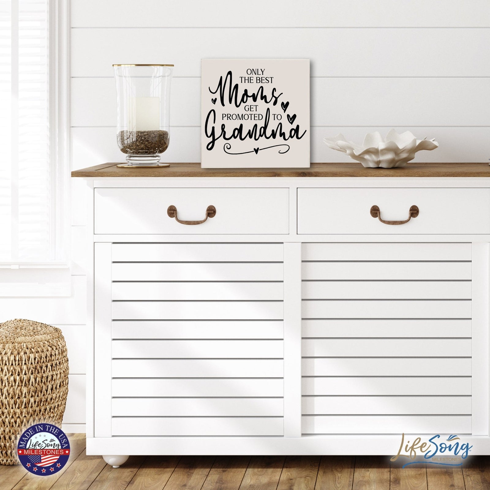 Modern Inspirational Shadow Box for Everyday Home Decorations For Mothers 6x6 - Only The Best Moms - LifeSong Milestones