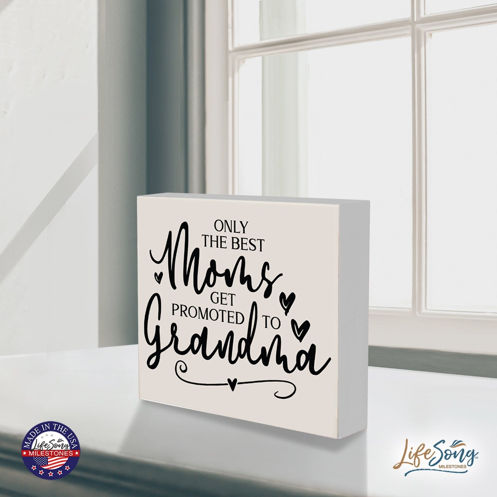 Modern Inspirational Shadow Box for Everyday Home Decorations For Mothers 6x6 - Only The Best Moms - LifeSong Milestones