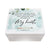 Modern Inspirational White Jewelry Keepsake Box for Children 6x5.5 - My Heart - LifeSong Milestones