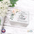 Modern Inspirational White Jewelry Keepsake Box for Nana 6x5.5 - Hug and Hold - LifeSong Milestones