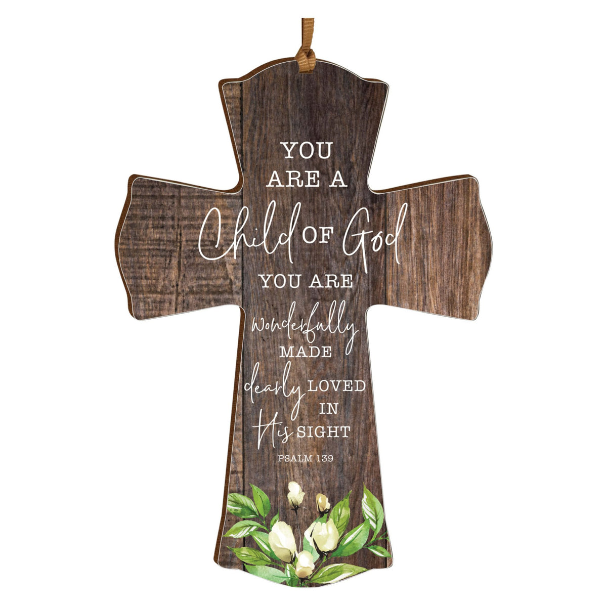 Modern Inspirational Wooden Mini Cross - LifeSong Milestones
