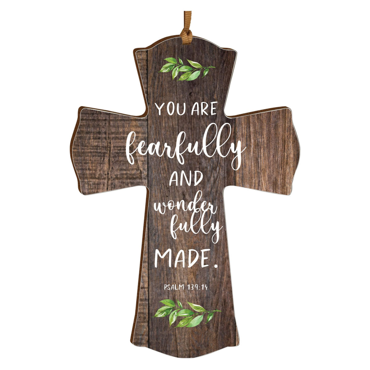 Modern Inspirational Wooden Mini Cross - LifeSong Milestones