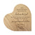 Modern Inspirational Wooden Solid Wood Heart Decoration 5x5.25 - For I Know The Plans - LifeSong Milestones