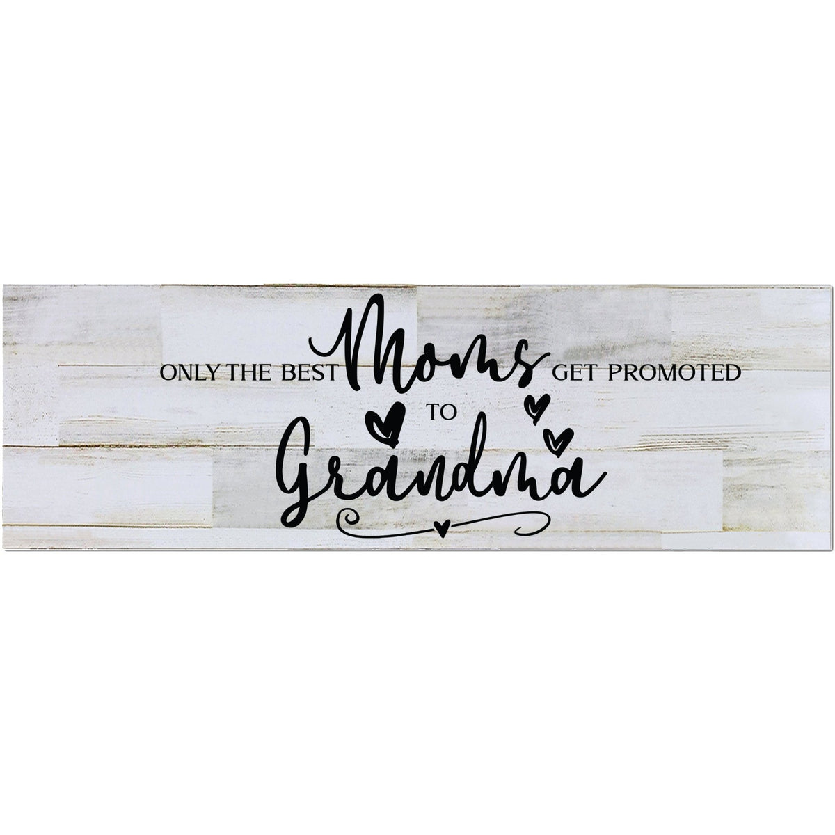 Modern Inspirational Wooden Wall Art Hanging Plaque 22.5x6 - Only The Best Moms - for Family and Home Decorations - LifeSong Milestones