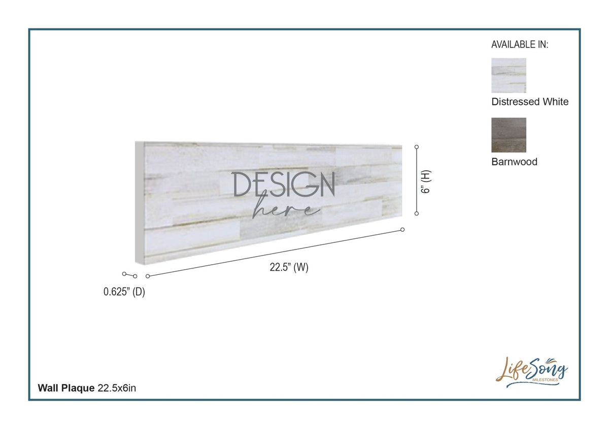 Modern Inspirational Wooden Wall Art Hanging Plaque 22.5x6 - Only The Best Moms - for Family and Home Decorations - LifeSong Milestones