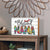 Modern-Inspired White Wooden Graffiti Art Shelf Sitter Gift Idea & Home Décor - Blessed Nana - LifeSong Milestones