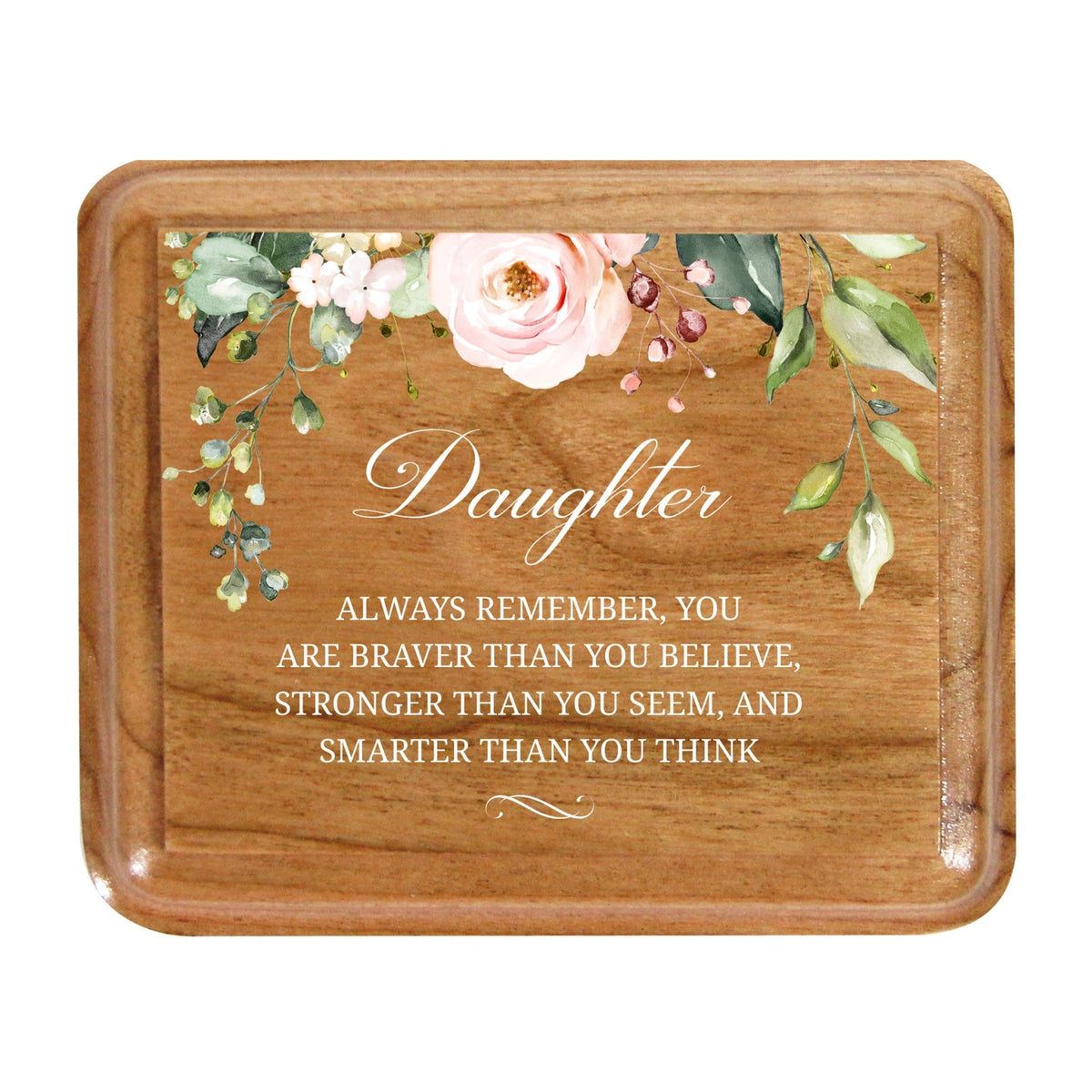 Modern Keepsake Box Inspirational Quotes for Daughter 3.5x3 Always Remember - LifeSong Milestones