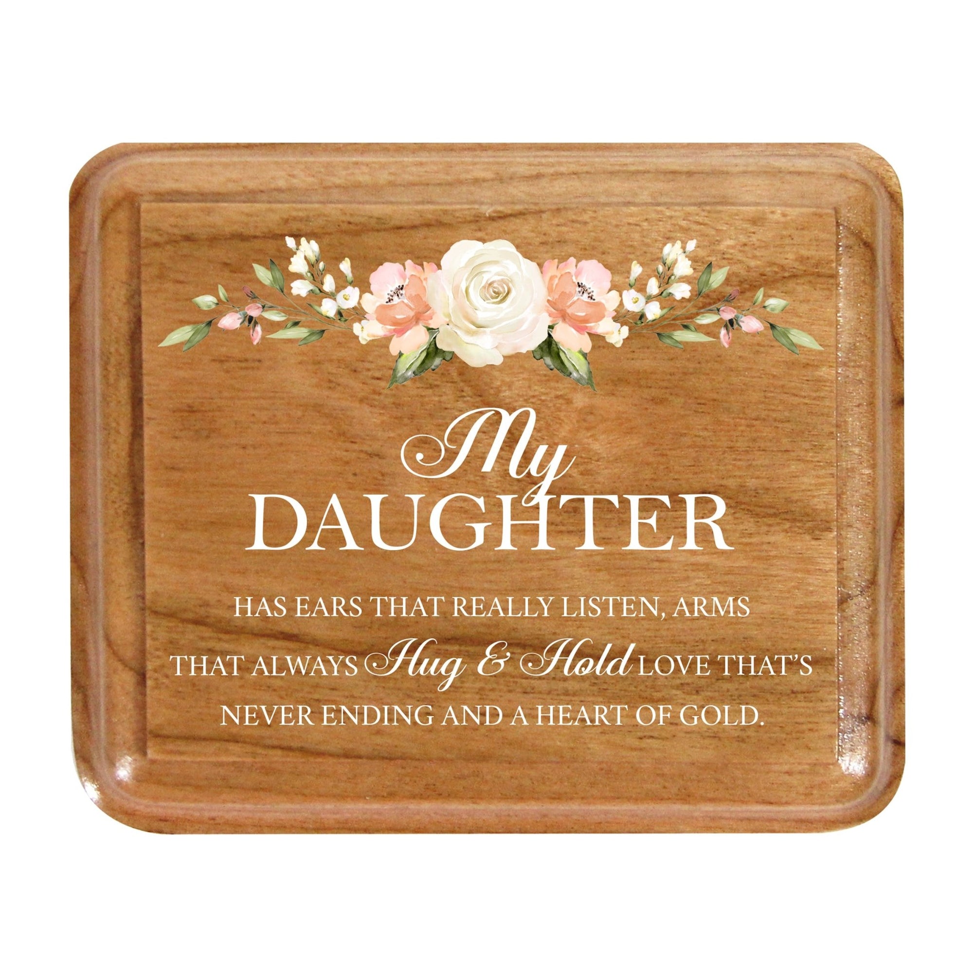 Modern Keepsake Box Inspirational Quotes for Daughter 3.5x3 My Daughter Has - LifeSong Milestones