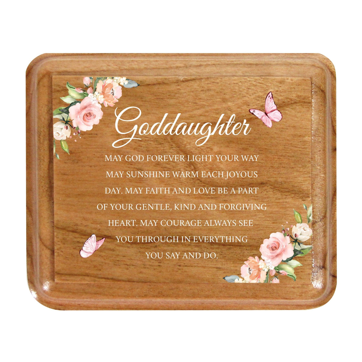 Modern Keepsake Box Inspirational Quotes for Goddaughter 3.5x3 Always Remember - LifeSong Milestones