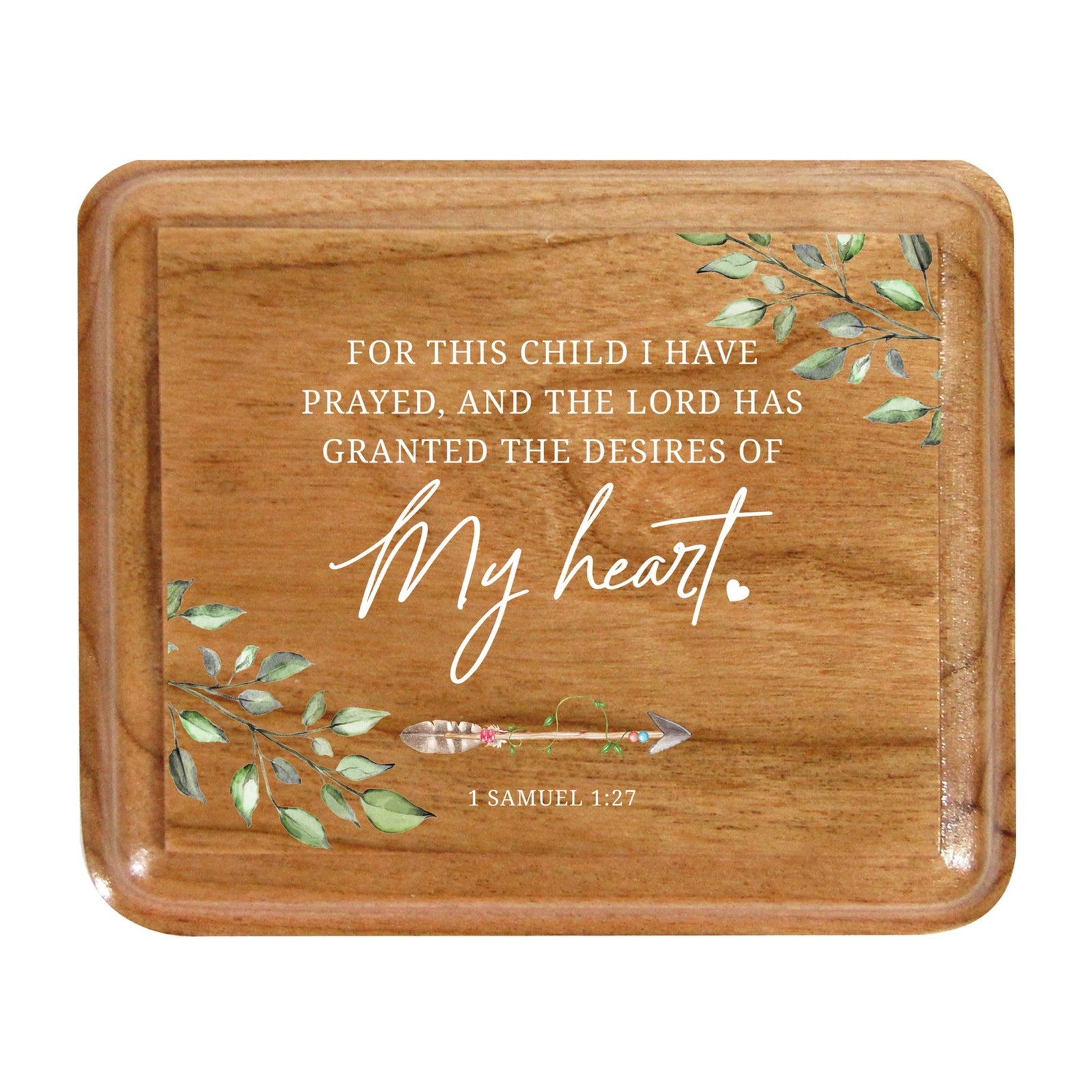 Modern Keepsake Box with Inspirational Quotes 3.5x3 For This Child - LifeSong Milestones