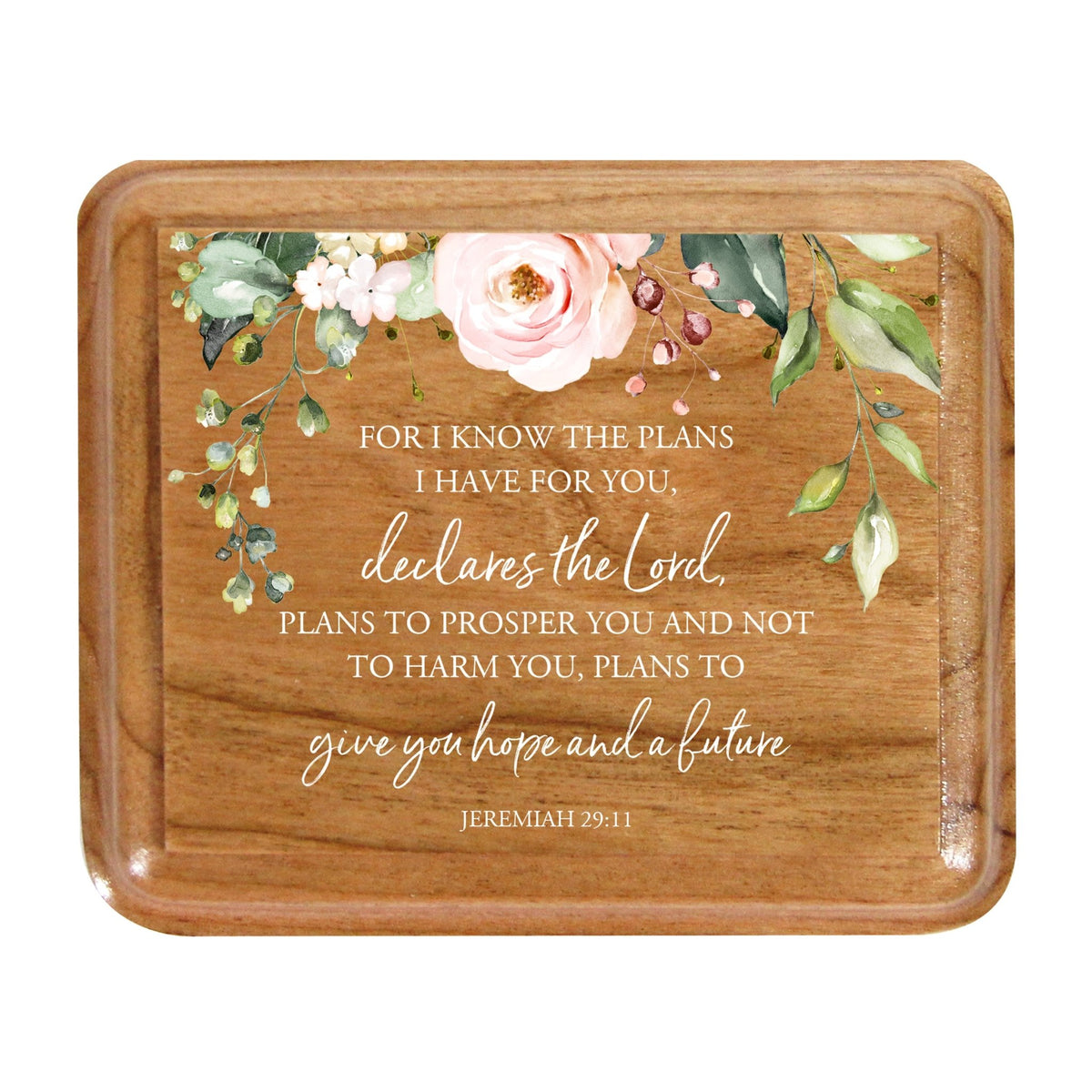 Modern Keepsake Box with Inspirational Quotes 3.5x3 Girls - LifeSong Milestones