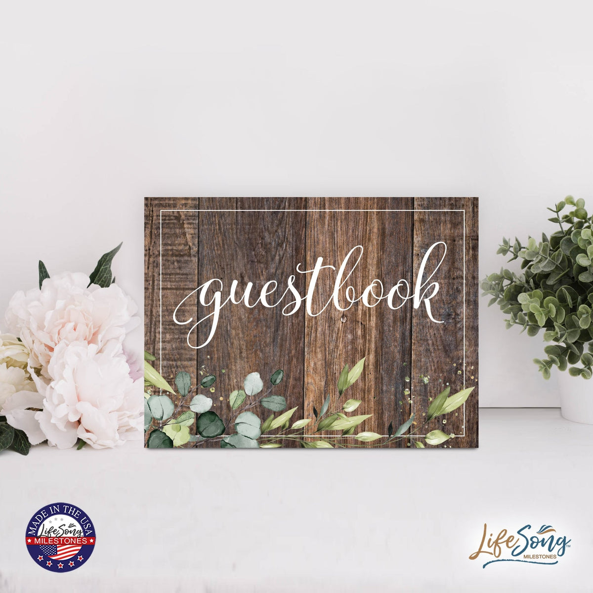 Modern Memorial 3 Piece Set Wooden 6x8 inches Hanging Wall Art Sign – Special Memory - LifeSong Milestones