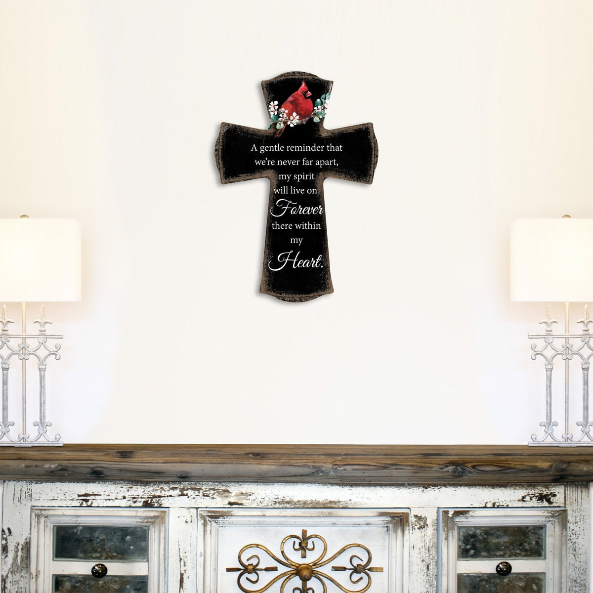 Modern Memorial Wall Cross Bereavement Gift - LifeSong Milestones