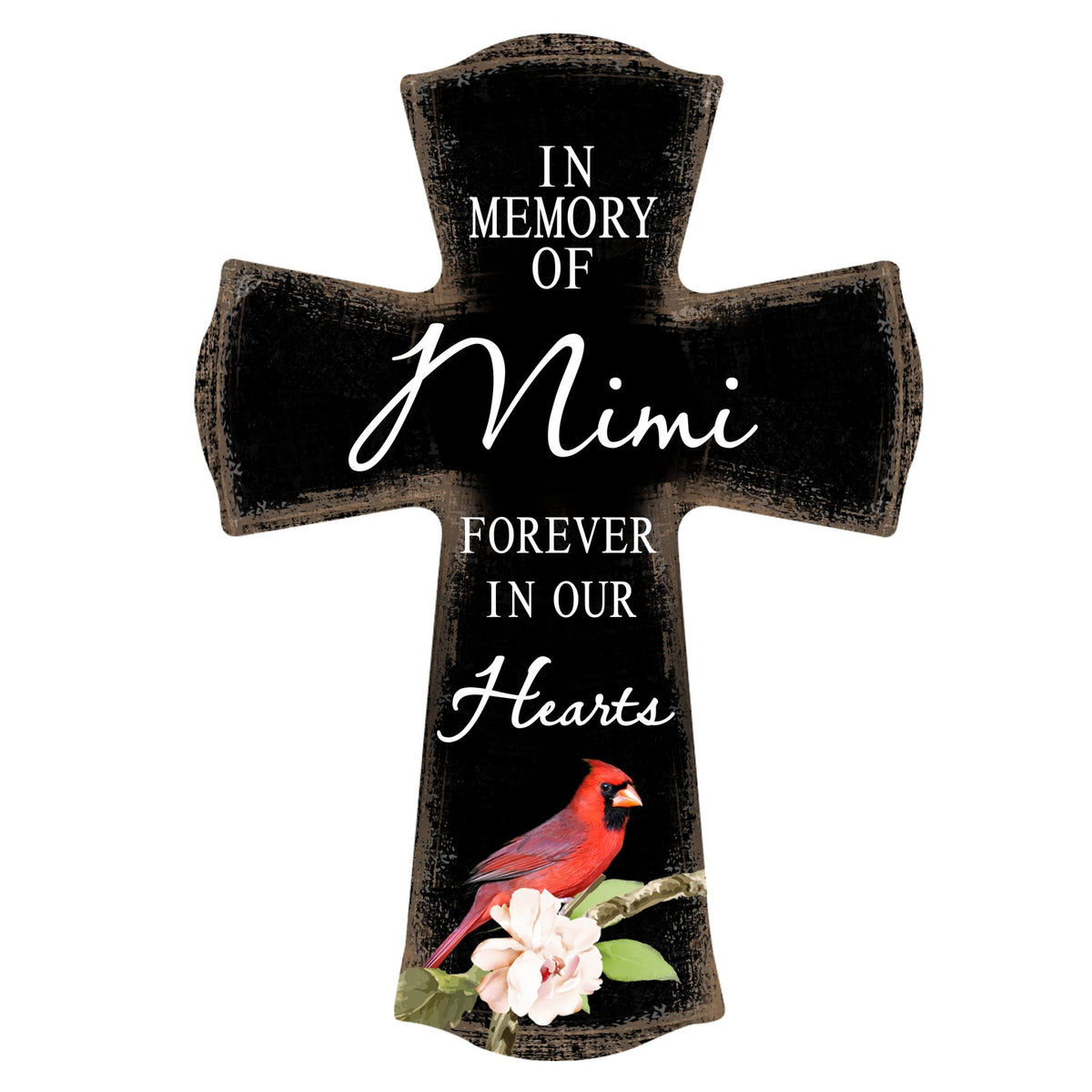 Modern Memorial Wall Cross Bereavement Gift - In Memory Of - LifeSong Milestones