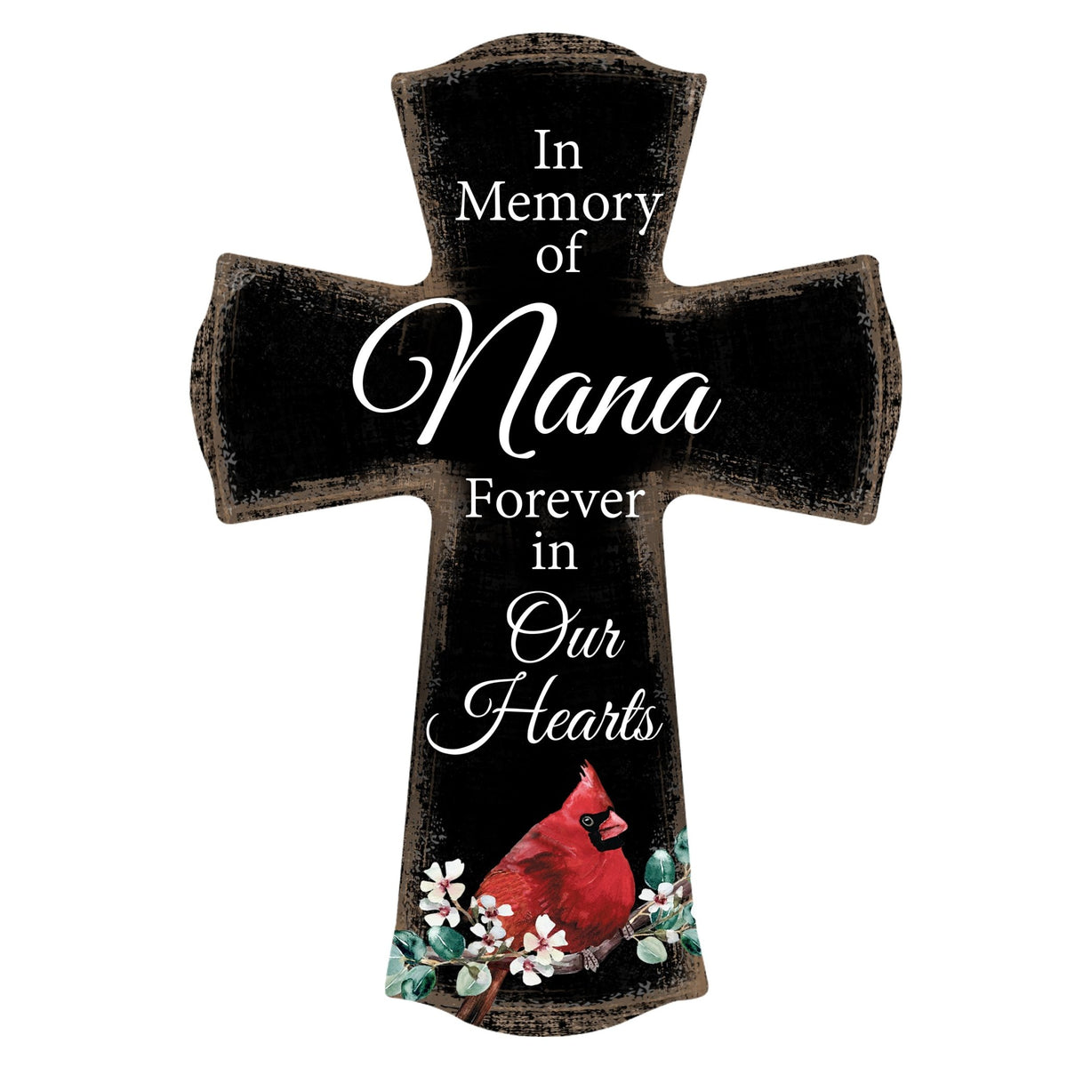 Modern Memorial Wall Cross Bereavement Gift - In Memory Of - LifeSong Milestones