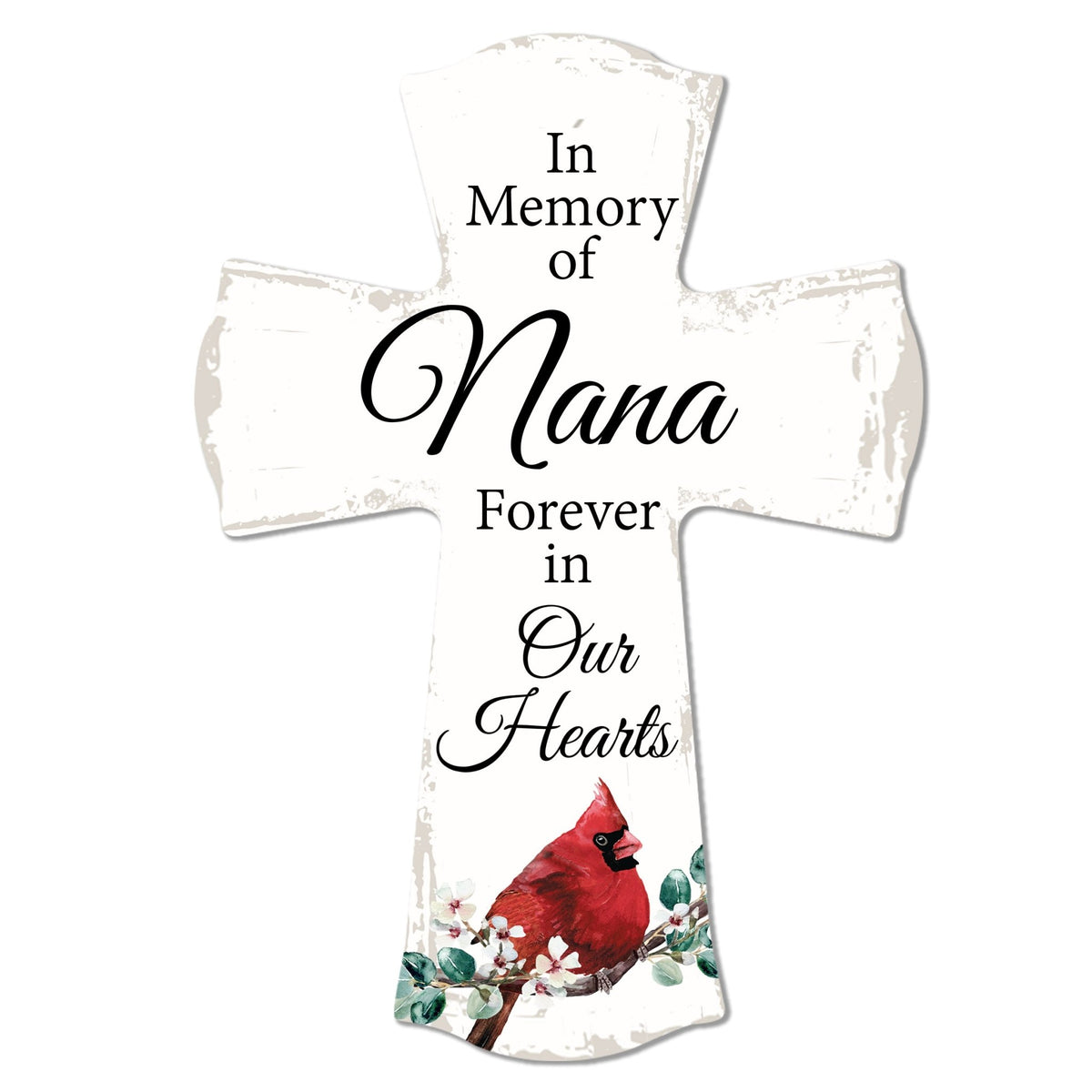 Modern Memorial Wall Cross Bereavement Gift - In Memory Of - LifeSong Milestones