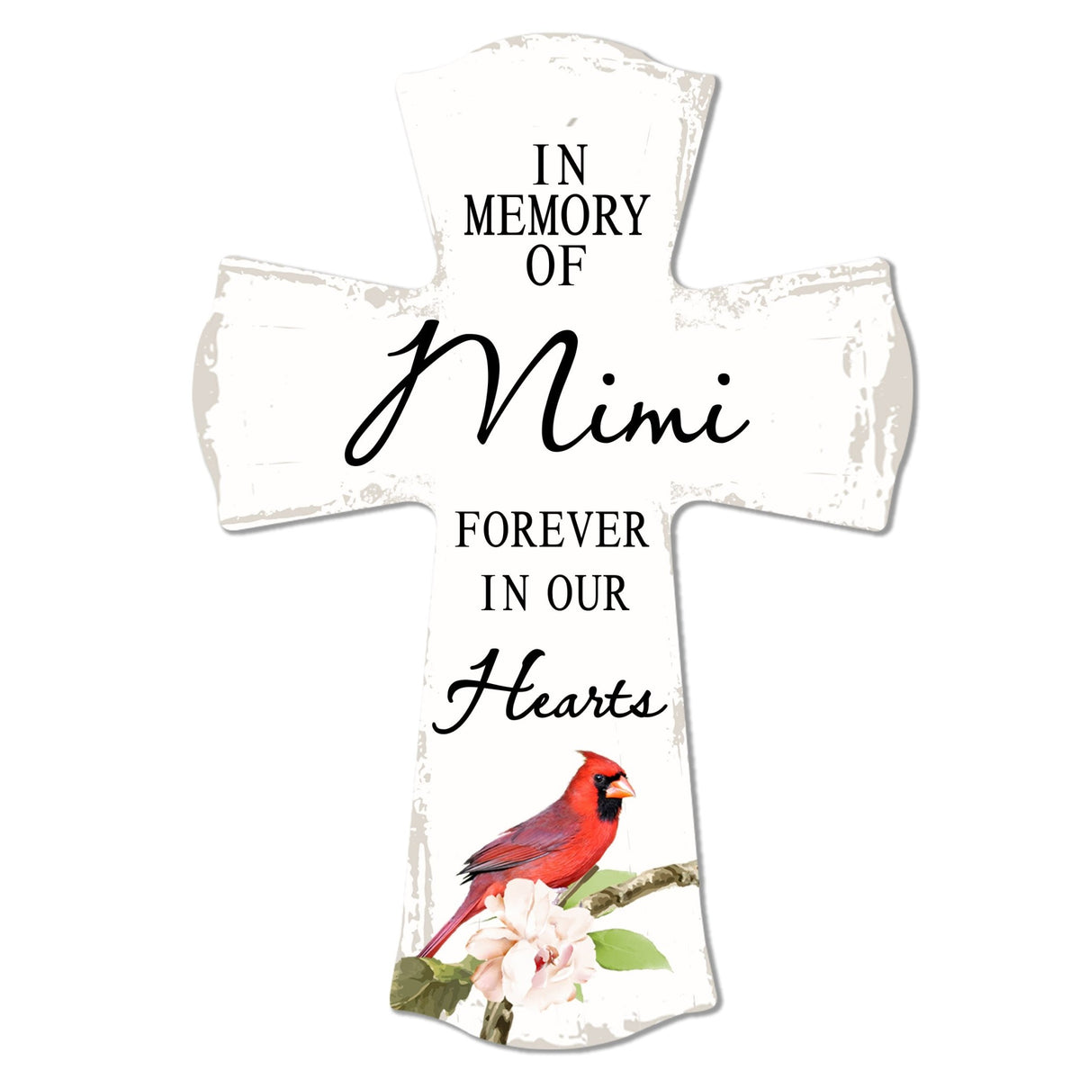 Modern Memorial Wall Cross Bereavement Gift - In Memory Of - LifeSong Milestones