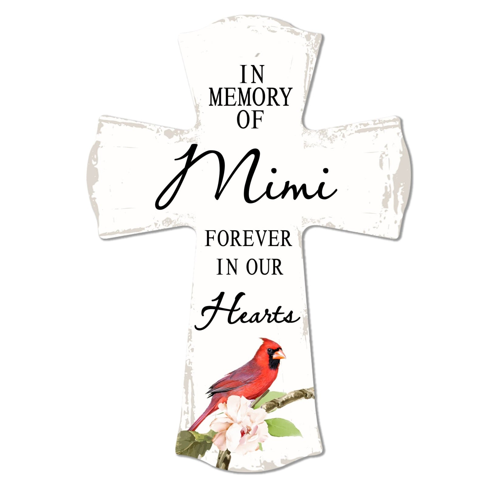 Modern Memorial Wall Cross Bereavement Gift - In Memory Of - LifeSong Milestones