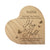 Modern Nana’s Love Solid Wood Heart Decoration With Inspirational Verse Keepsake Gift 5x5.25 - Nana Has Ears That Really = Never Ending - LifeSong Milestones