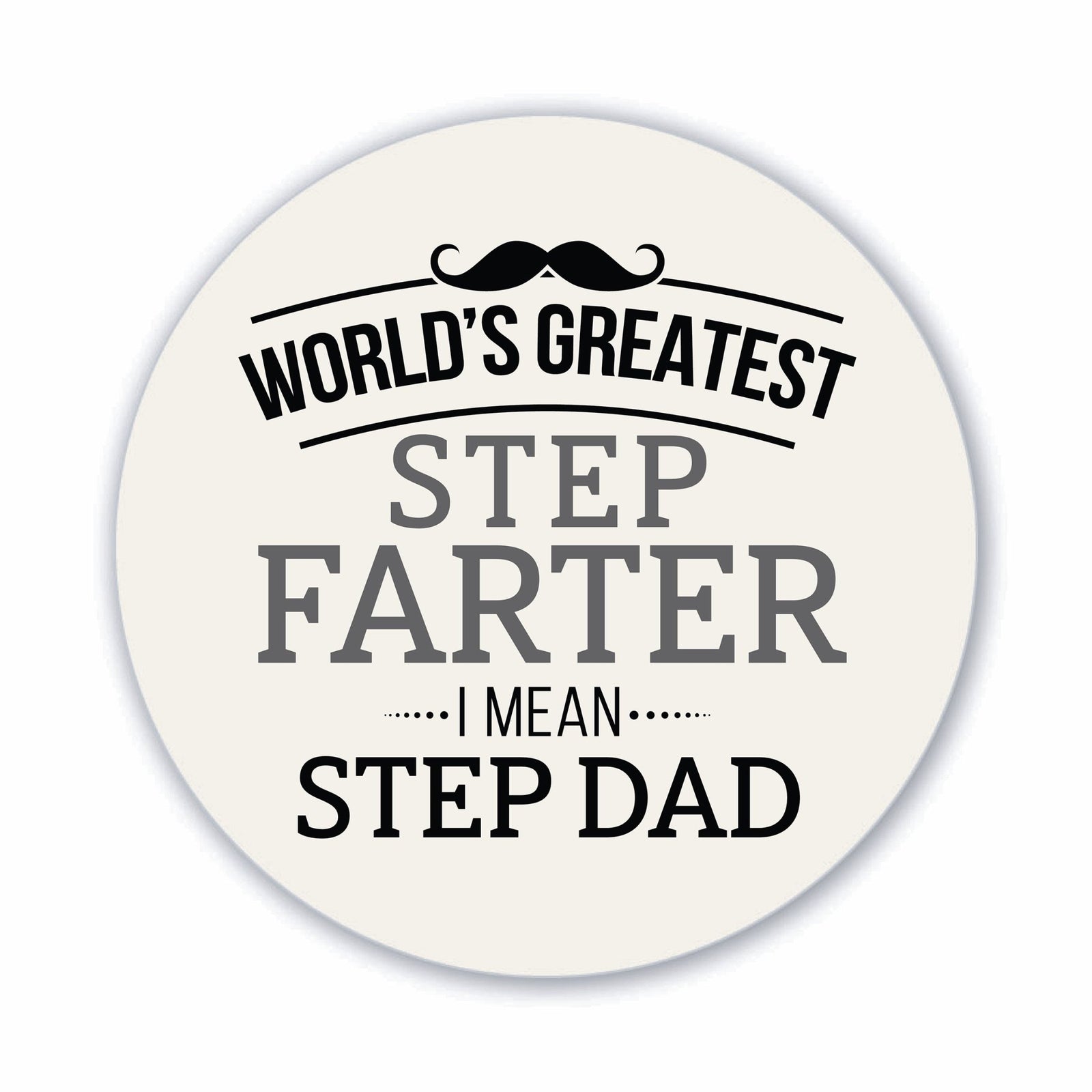 Modern Refrigerator Magnet Gift for Stepdad - Best Bonus Dad - LifeSong Milestones