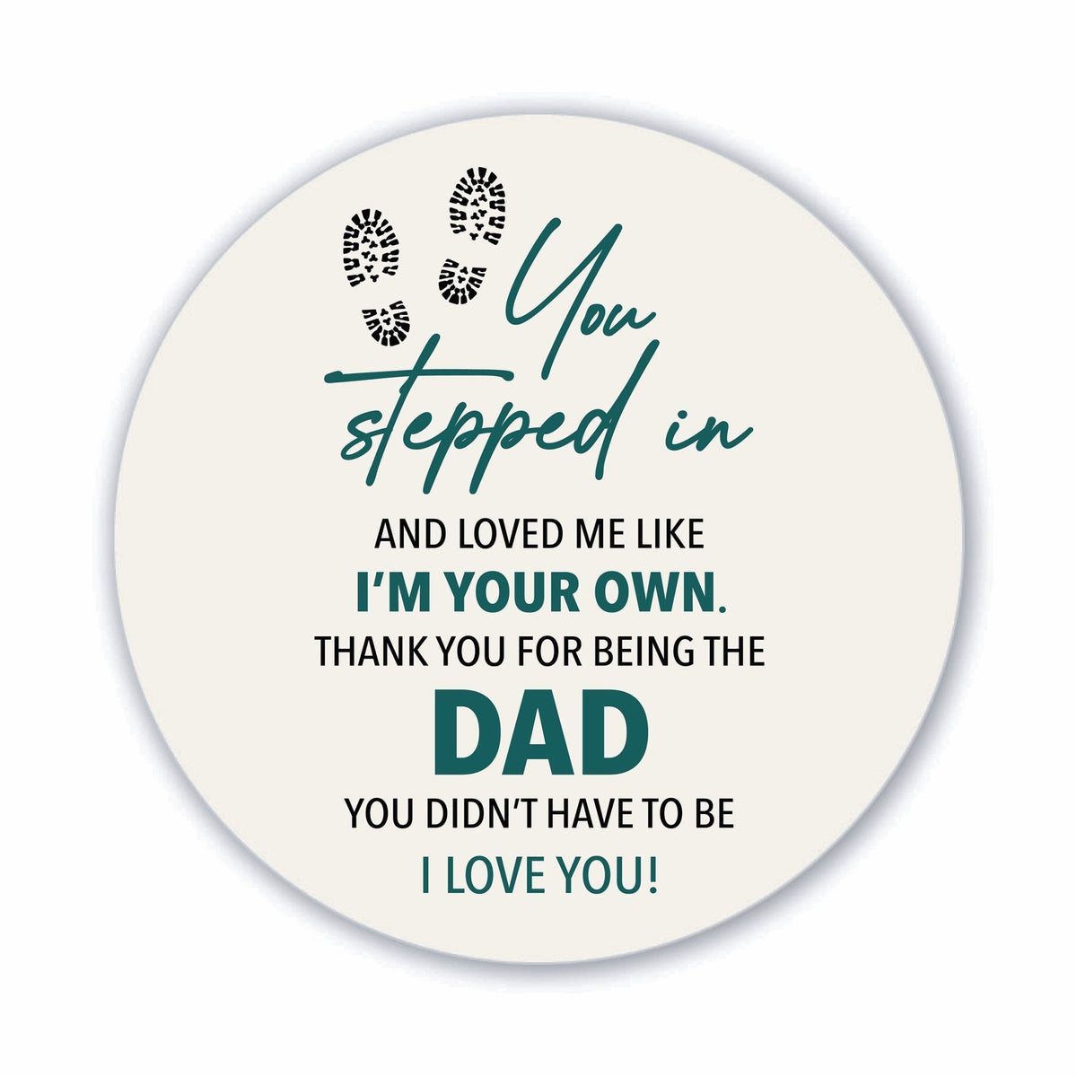 Modern Refrigerator Magnet Gift for Stepdad - Best Bonus Dad - LifeSong Milestones