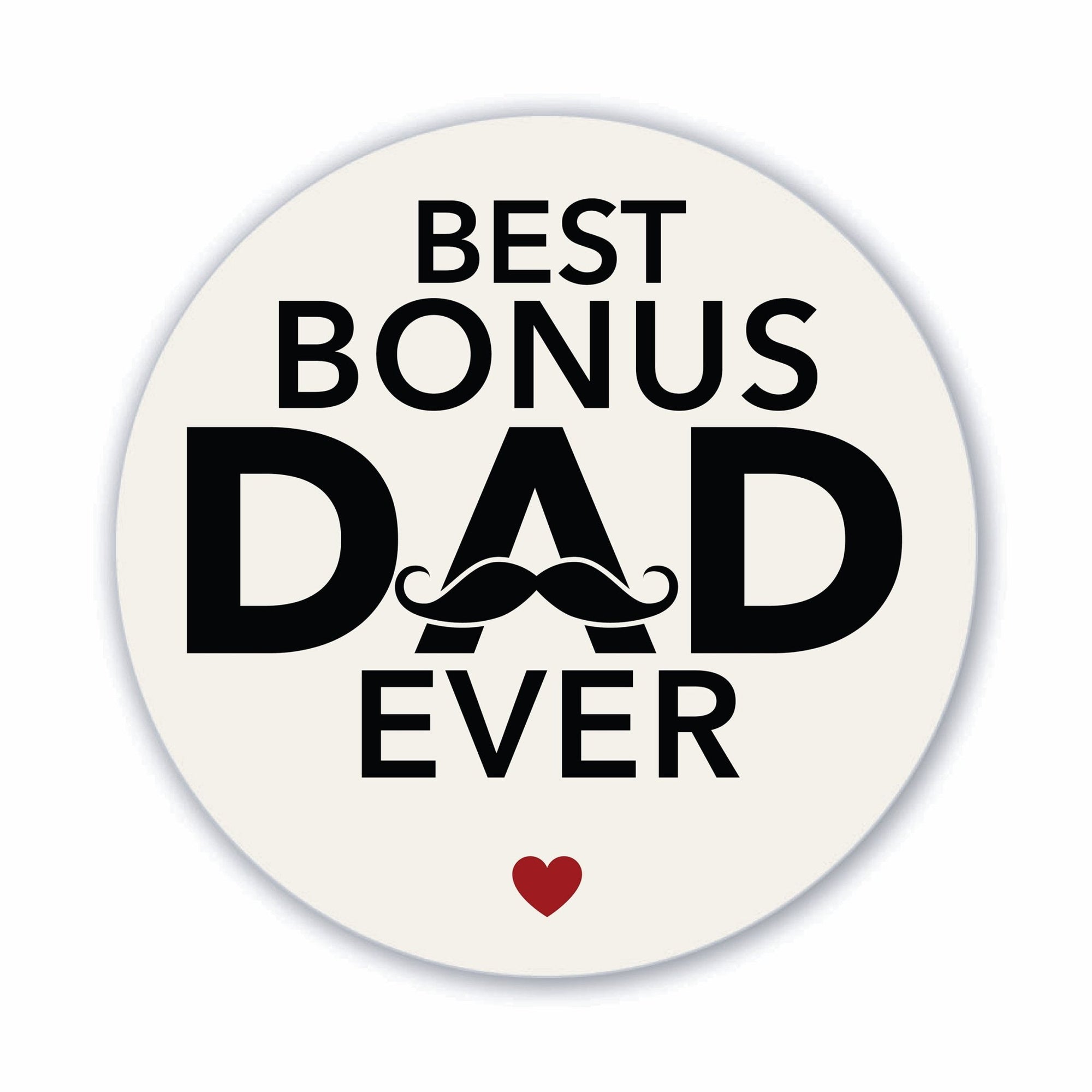 Modern Refrigerator Magnet Gift for Stepdad - Best Bonus Dad - LifeSong Milestones