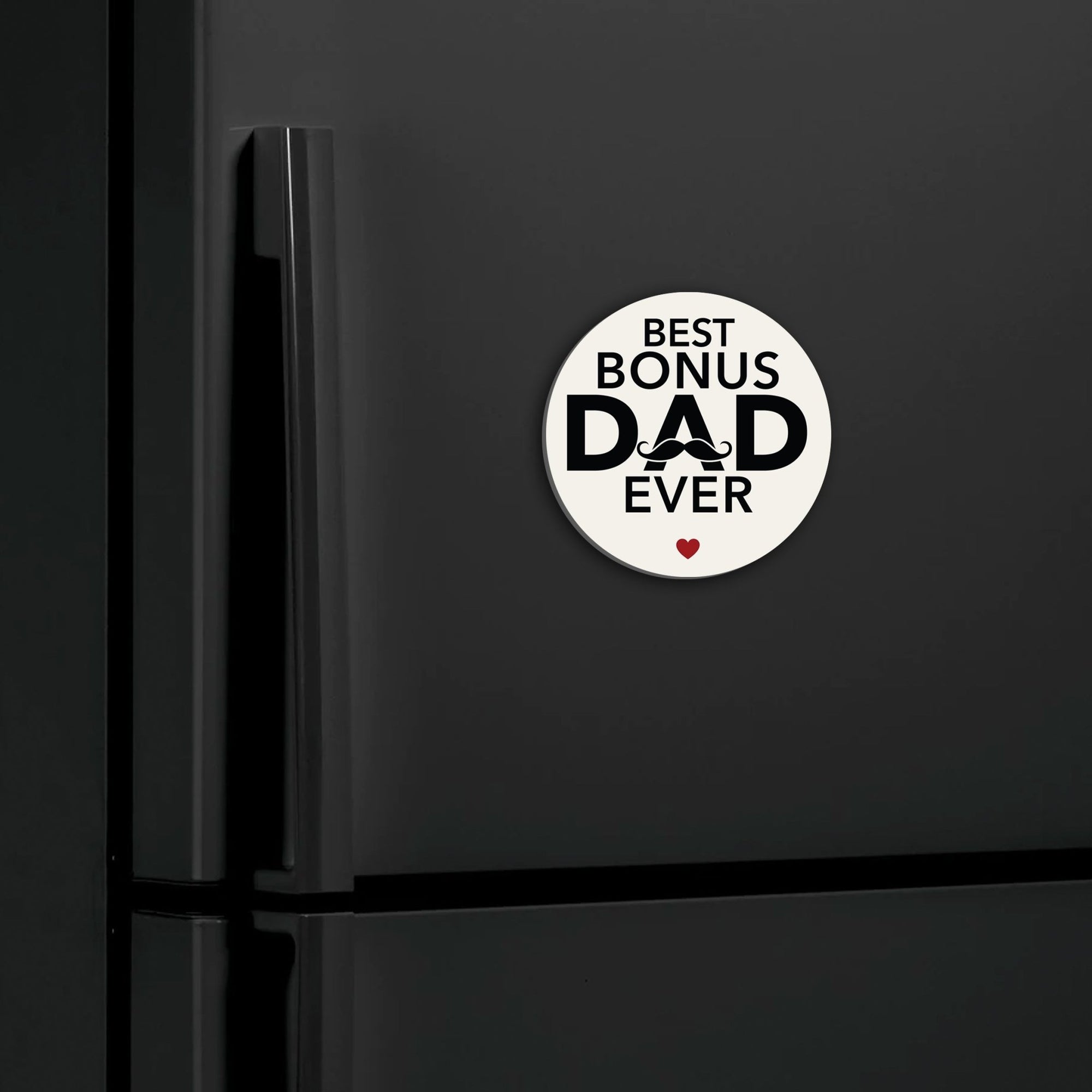 Modern Refrigerator Magnet Gift for Stepdad - Best Bonus Dad - LifeSong Milestones