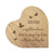 Modern Sister’s Love Wooden Solid Wood Heart Decoration With Inspirational Verse 5x5.25 - Sister Is A Gift From = Never-Ending Love - LifeSong Milestones