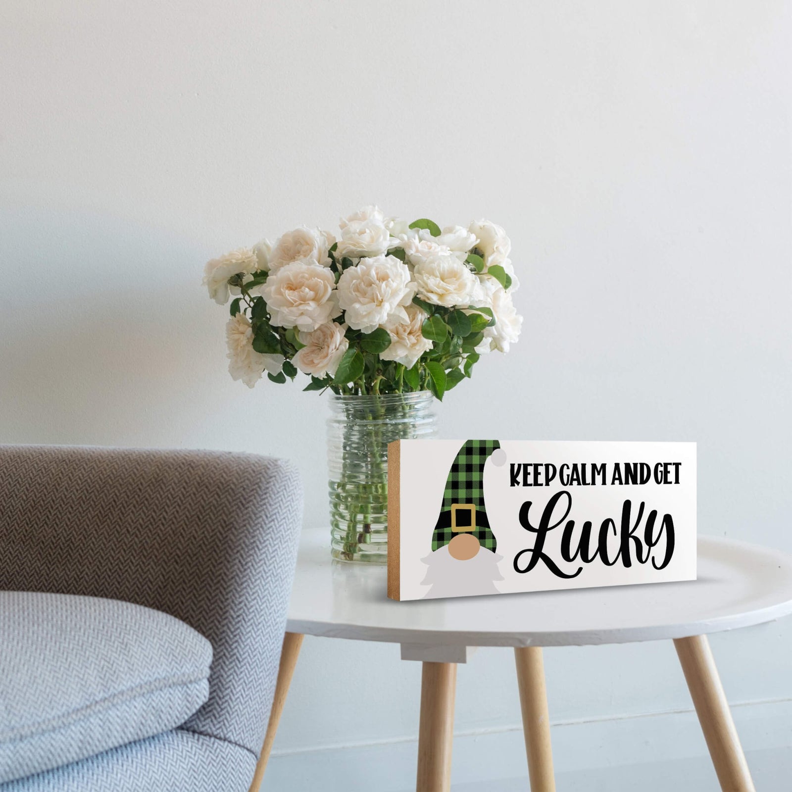 Modern St. Patrick’s Day Wooden Tabletop Signs and Shelf Decor for Home Décorations - LifeSong Milestones