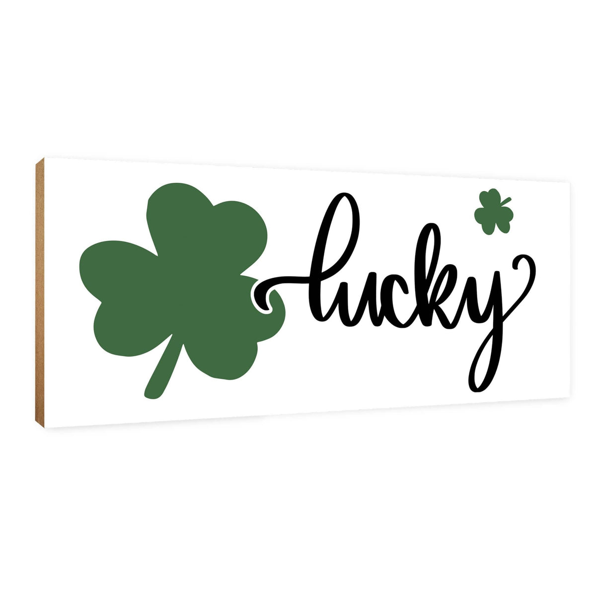 Modern St. Patrick’s Day Wooden Tabletop Signs and Shelf Decor for Home Décorations - LifeSong Milestones