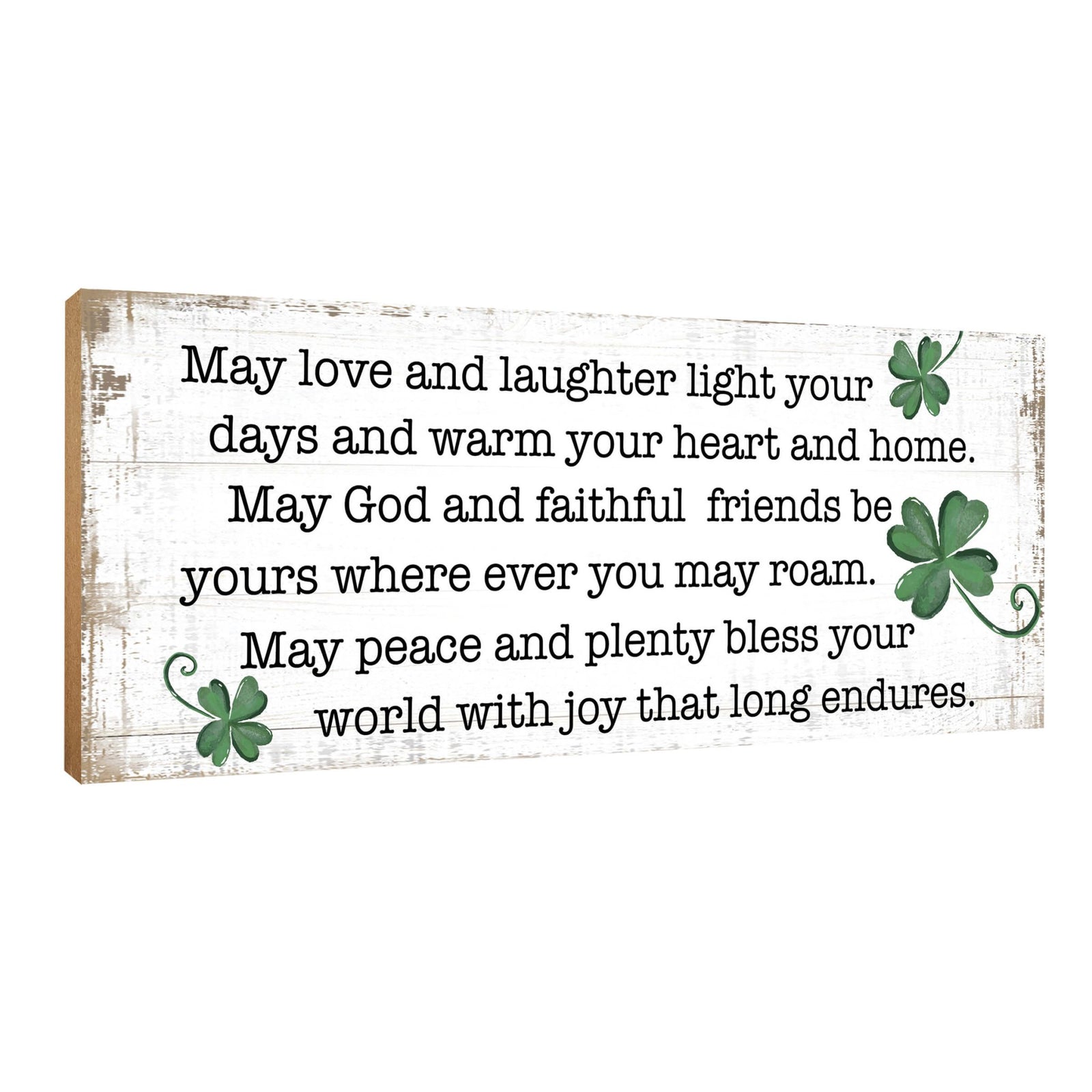 Modern St. Patrick’s Day Wooden Tabletop Signs and Shelf Decor for Home Décorations - LifeSong Milestones
