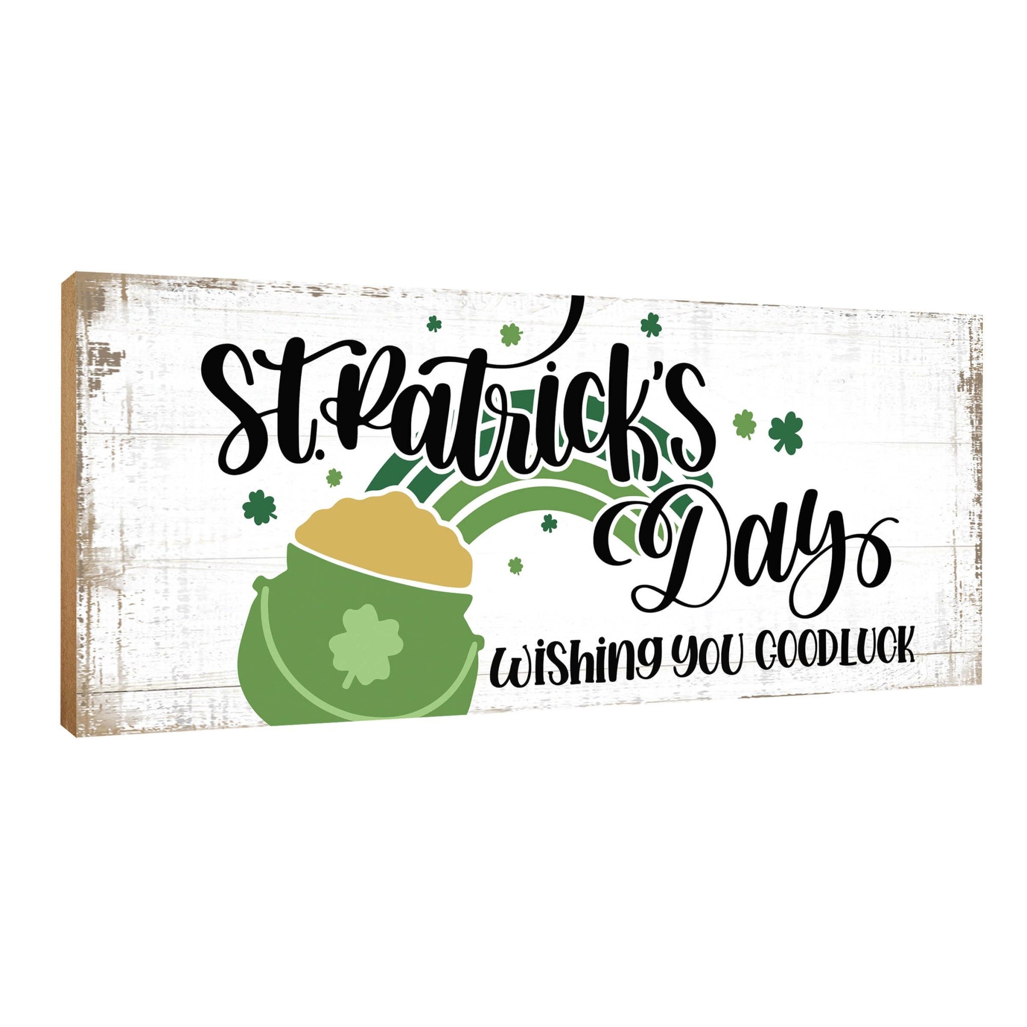 Modern St. Patrick’s Day Wooden Tabletop Signs and Shelf Decor for Home Décorations - LifeSong Milestones