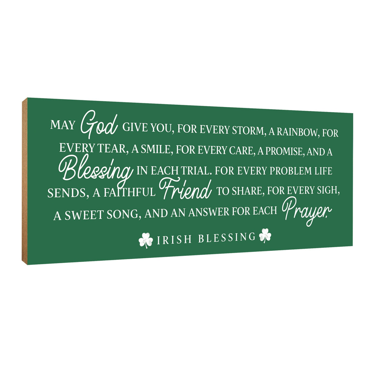 Modern St. Patrick’s Day Wooden Tabletop Signs and Shelf Decor for Home Décorations - LifeSong Milestones