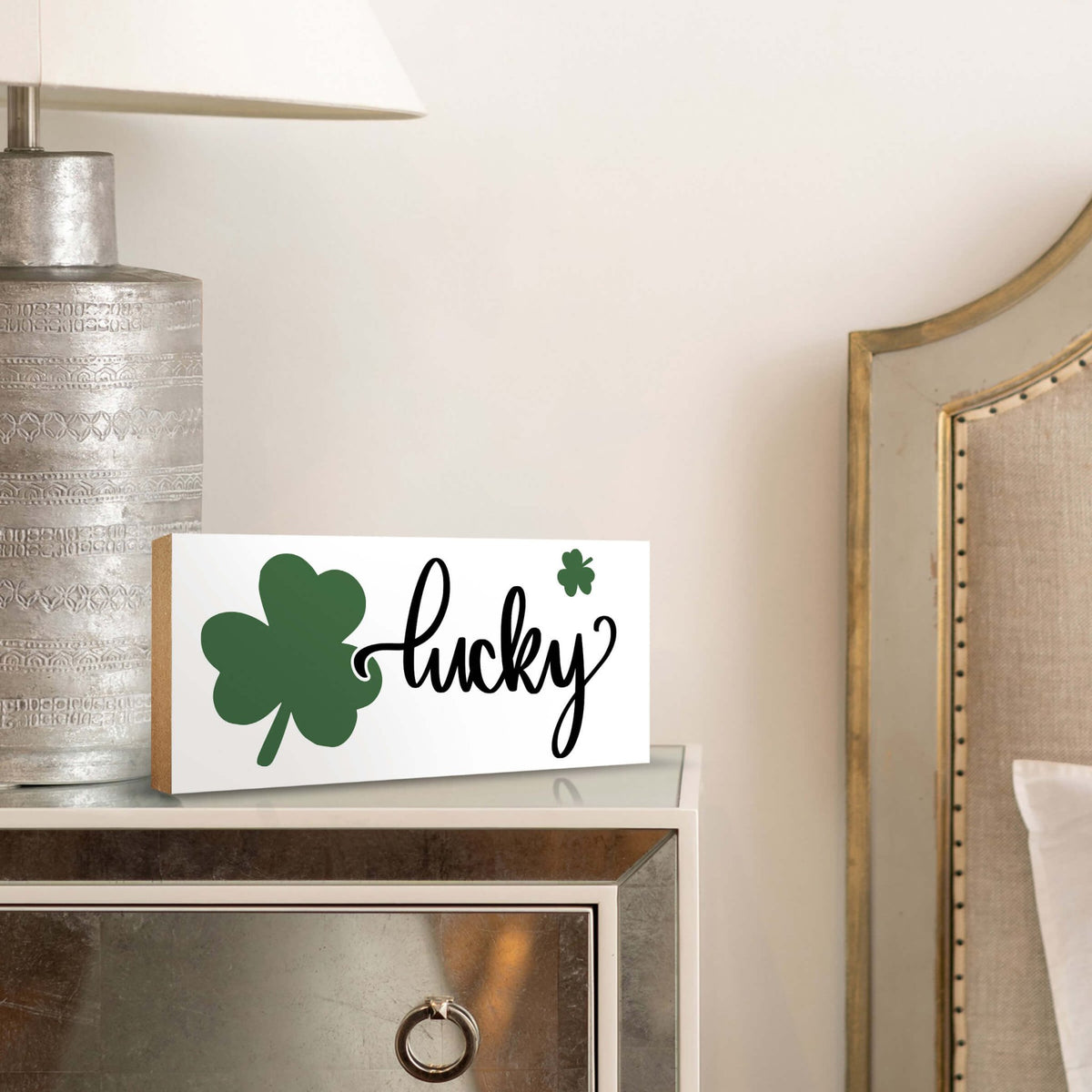 Modern St. Patrick’s Day Wooden Tabletop Signs and Shelf Decor for Home Décorations - LifeSong Milestones