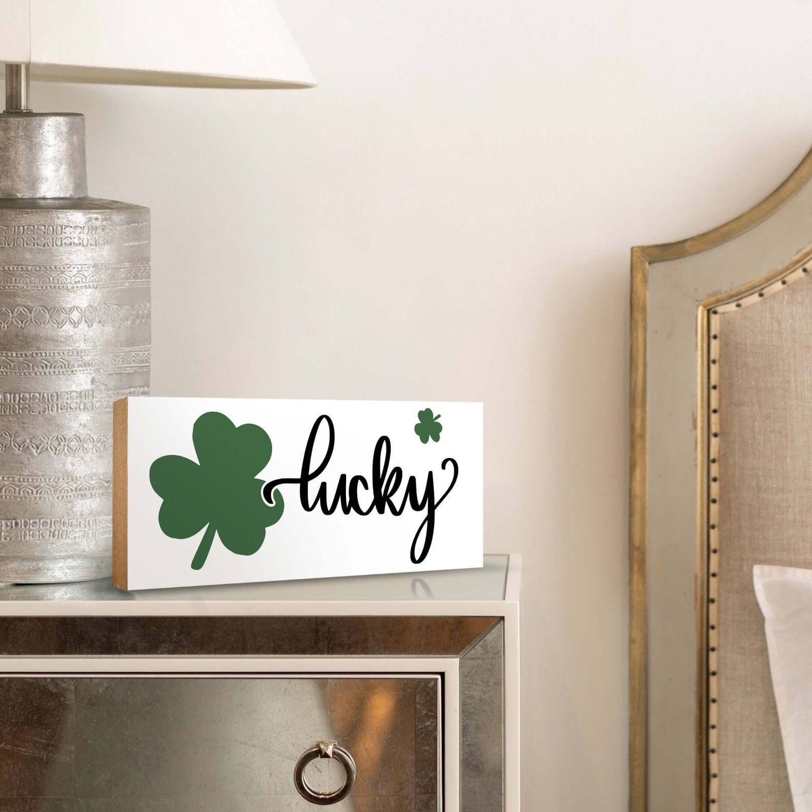 Modern St. Patrick’s Day Wooden Tabletop Signs and Shelf Decor for Home Décorations - LifeSong Milestones