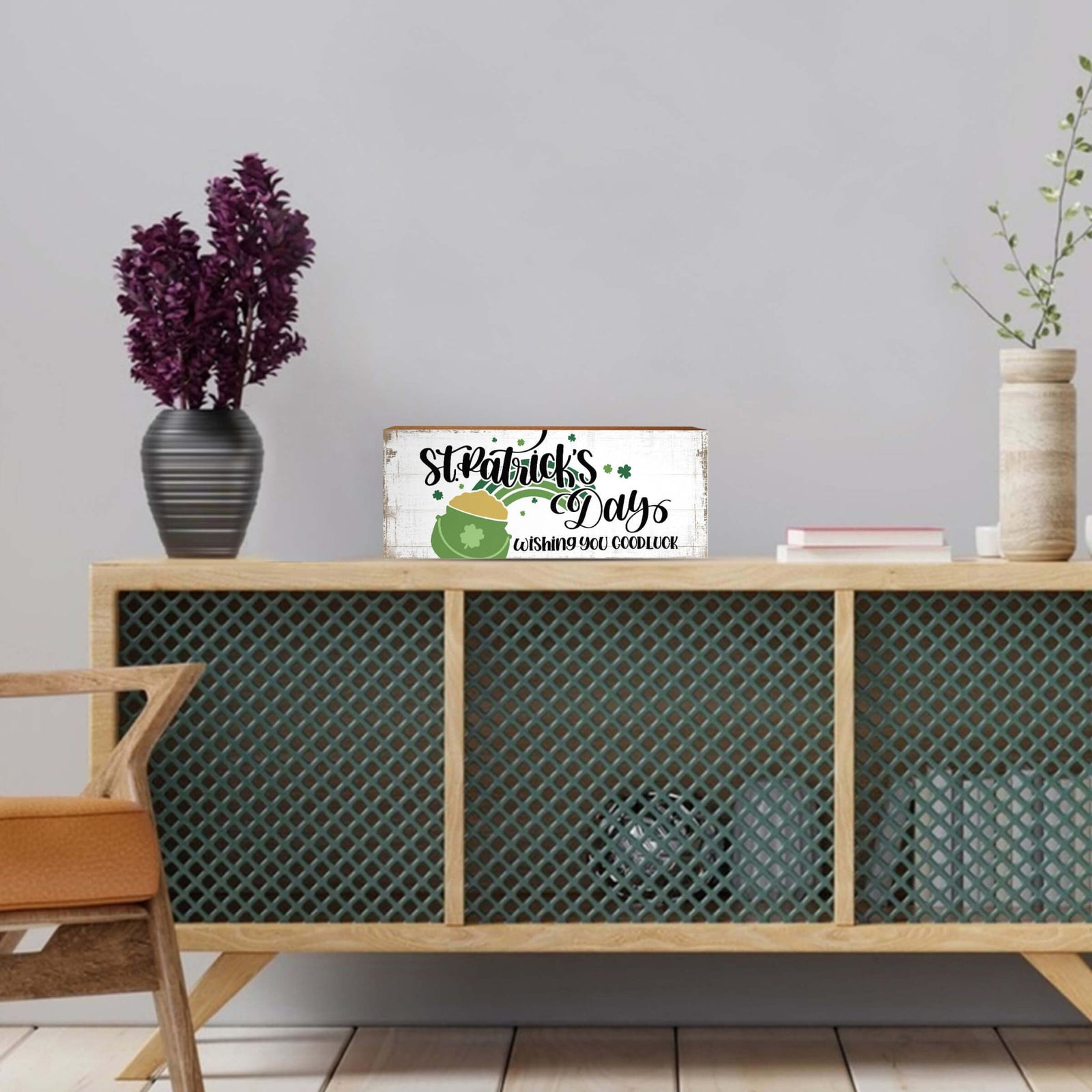 Modern St. Patrick’s Day Wooden Tabletop Signs and Shelf Decor for Home Décorations - LifeSong Milestones